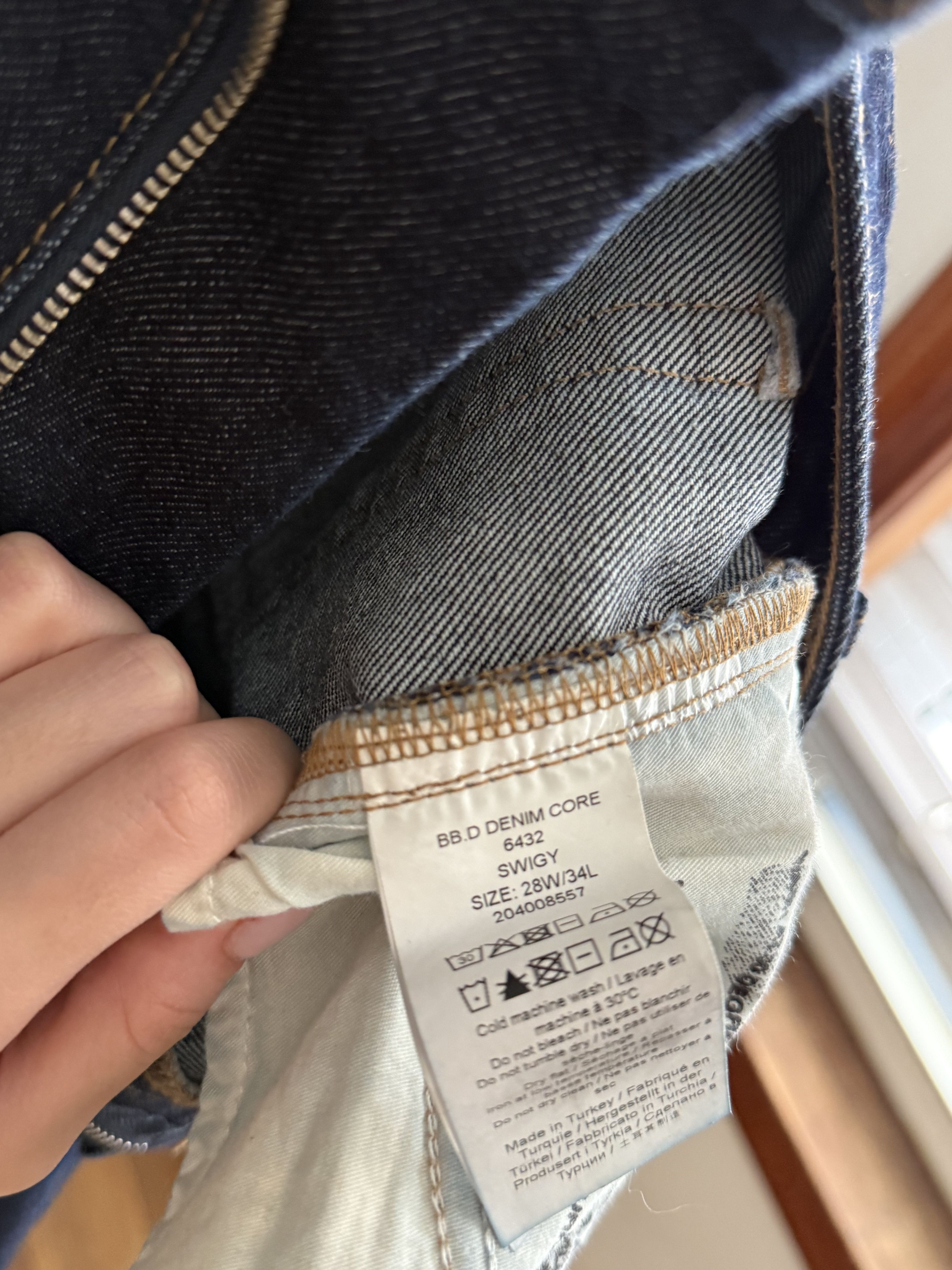 Ganni GANNI Stary Barrel Jeans in Dark Blue Size 28" / US 6 / IT 42 - 7 Thumbnail