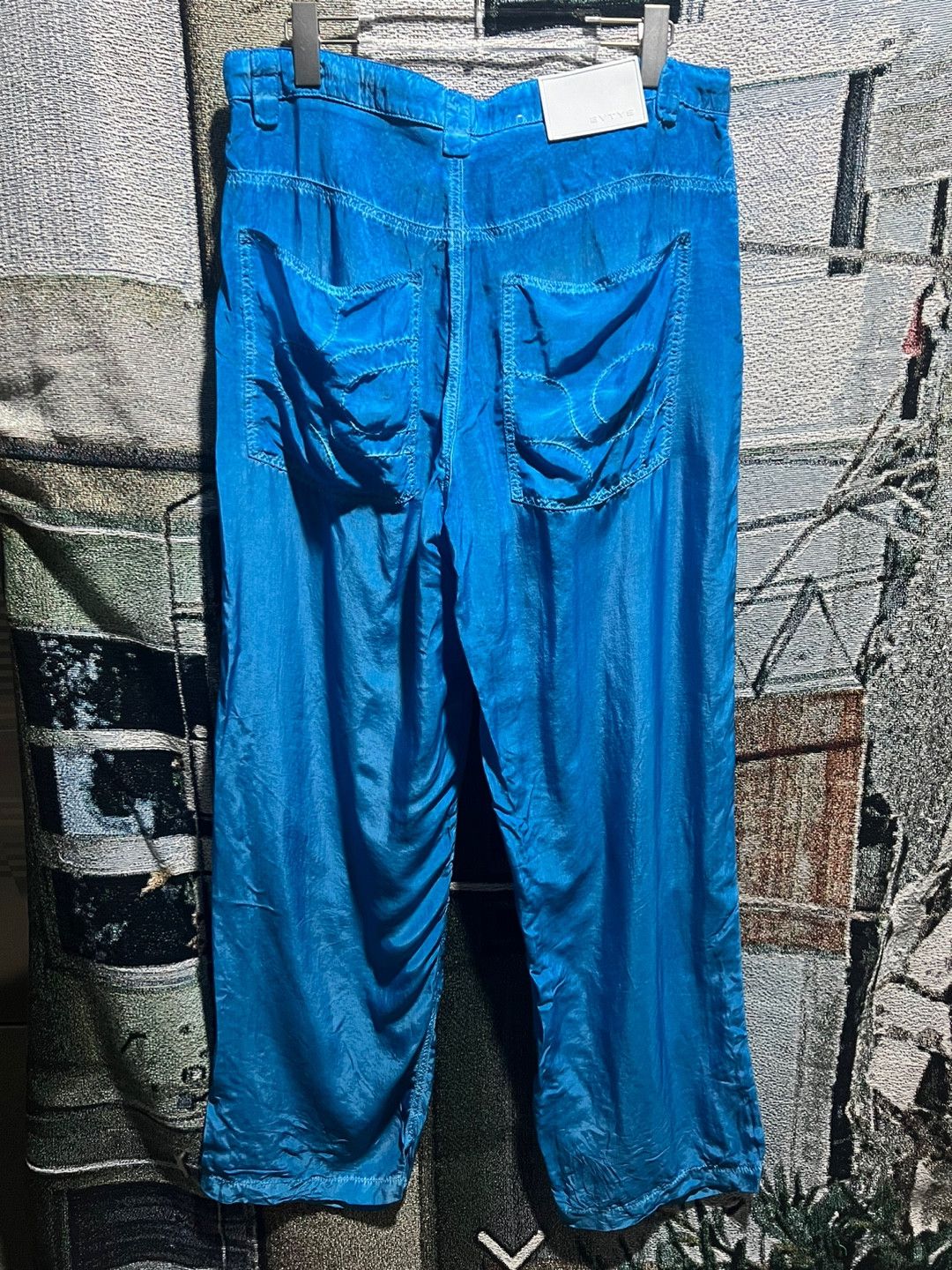 Eytys (SOLD OUT) Eytys Garment Dyed Cupra Pants Blue Size US 32 / EU 48 - 6 Thumbnail
