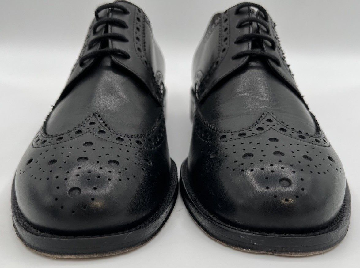 Brooks Brothers Brooks Brothers Wingtip Oxfords Black Leather Size 9 Italy Size US 9 / EU 42 - 3 Thumbnail