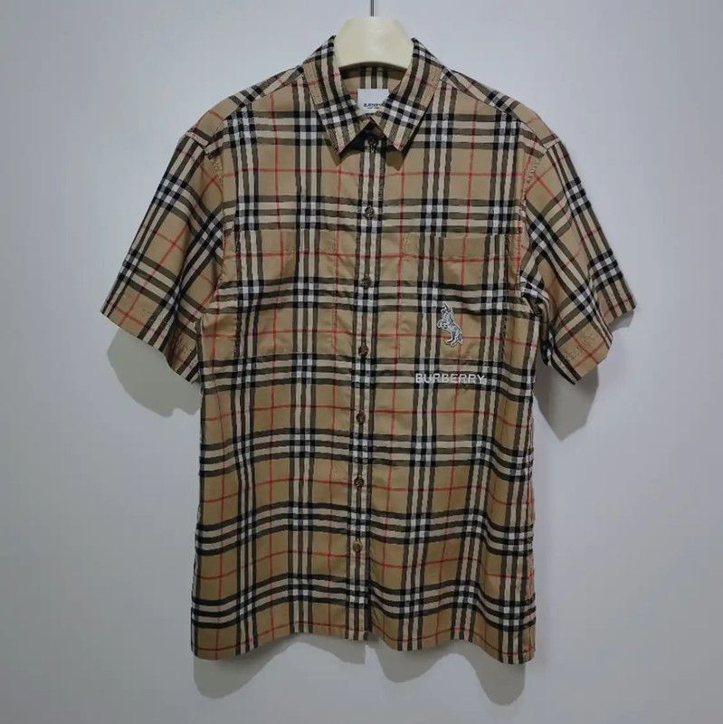 Burberry Burberry Khaki Cotton Women's Shirt Size L / US 10 / IT 46 - 1 Thumbnail