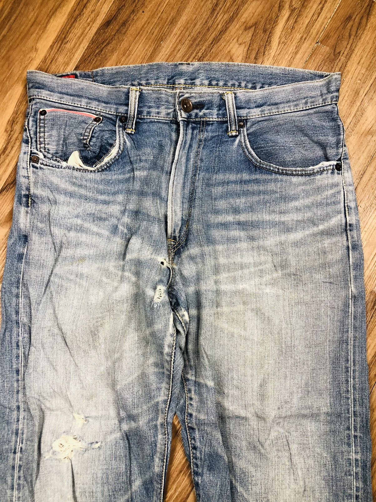 Edwin Edwin Distressed Jeans (37) Size US 33 - 3 Thumbnail