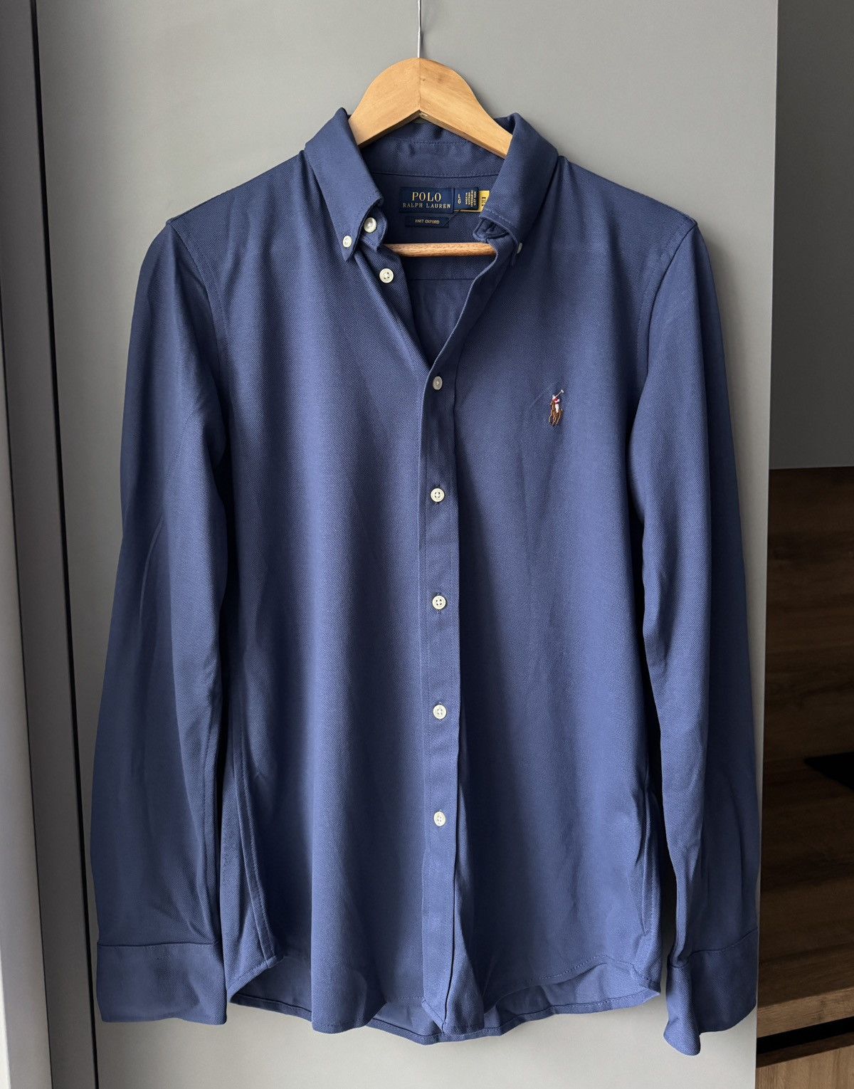 Polo Ralph Lauren × Vintage Polo Ralph Lauren Striped Classic Fit White Blue Shirt Size L / US 10 / IT 46 - 1 Thumbnail
