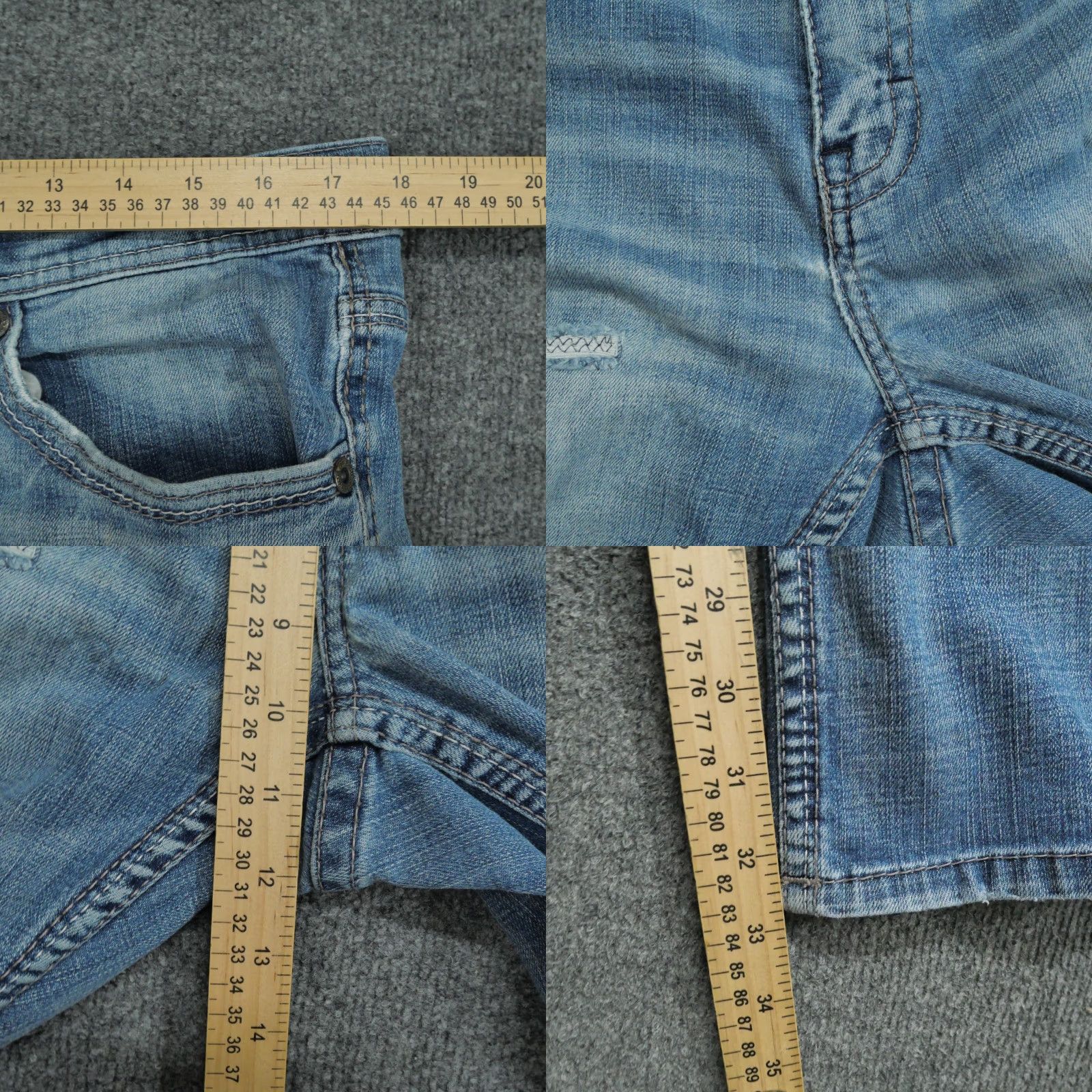 BKE **Derek Bootcut Distressed Buckle Denim Jeans Mens 34L 36x33 Blue** User: **BKE Bootcut Distressed Denim Jeans Mens 34L 36x33 Blue** Size US 36 / EU 52 - 8 Thumbnail