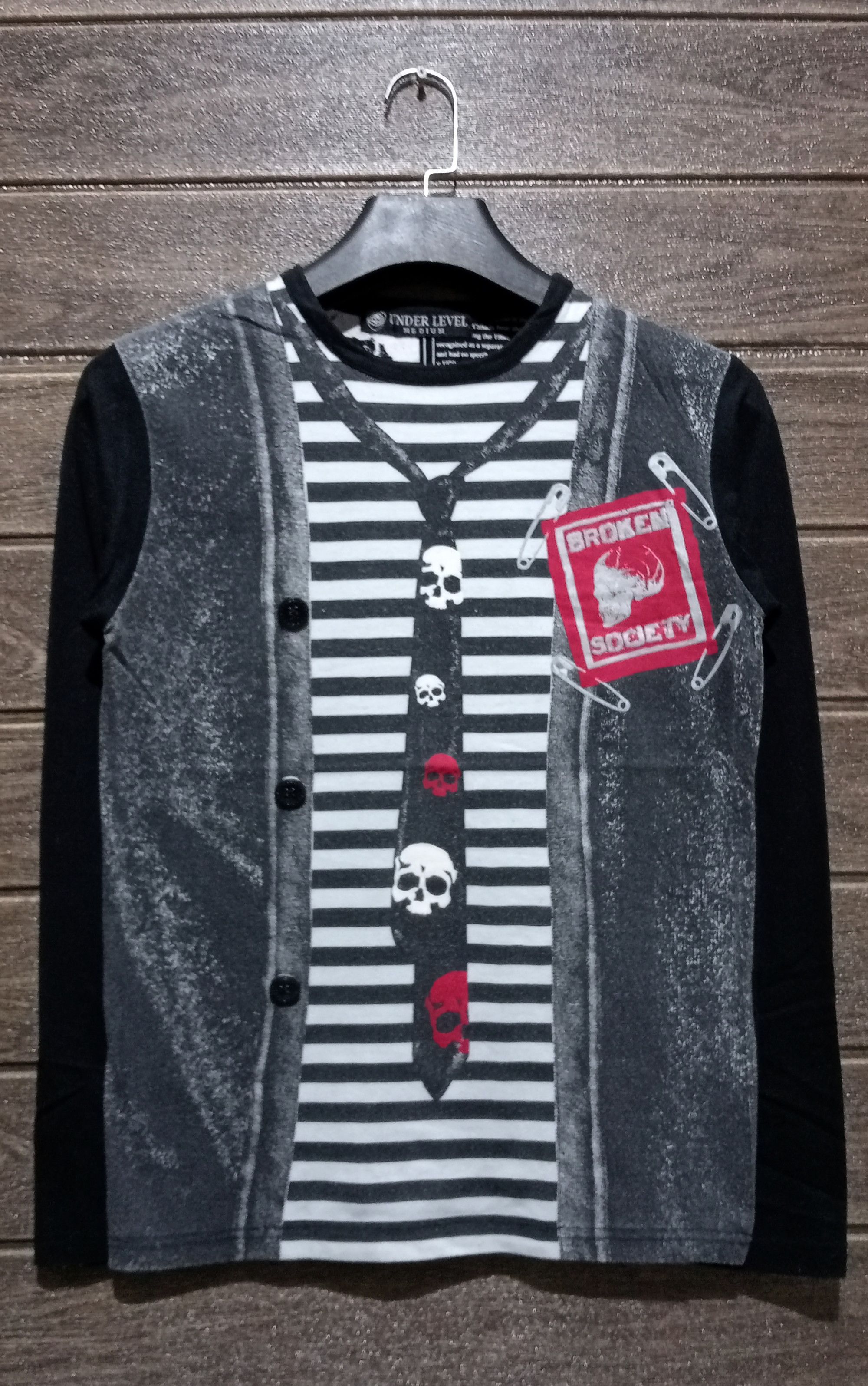 Vintage Under Level Gothic Punk Rock Long Sleeve Tshirt