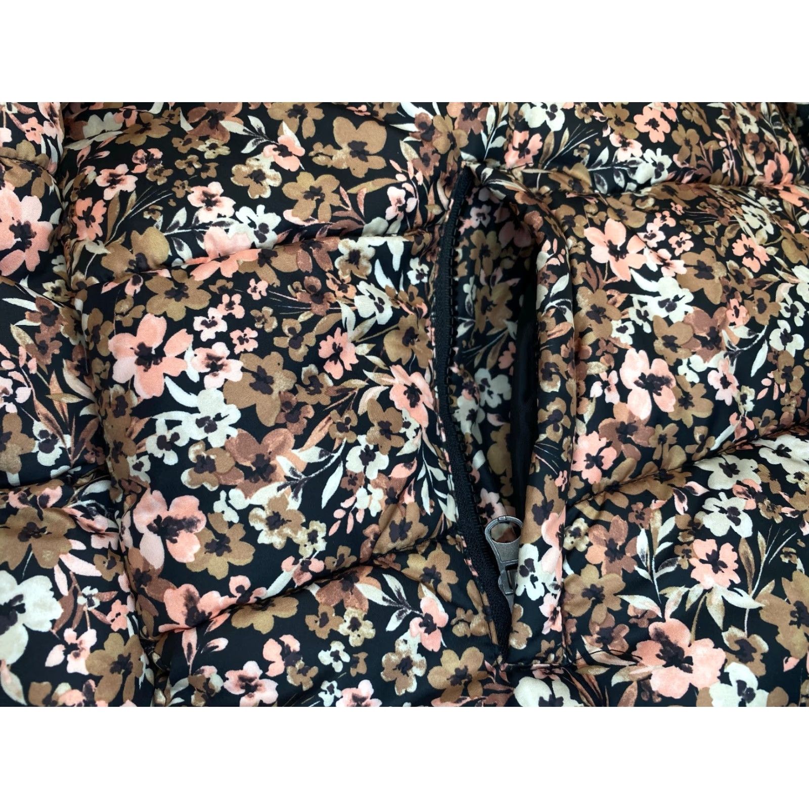 Vintage Time and Tru Time and Tru Women's Mid Weight Pink Ditsy Floral Puffer Jacket Plus Size XL Size XL / US 12-14 / IT 48-50 - 6 Thumbnail