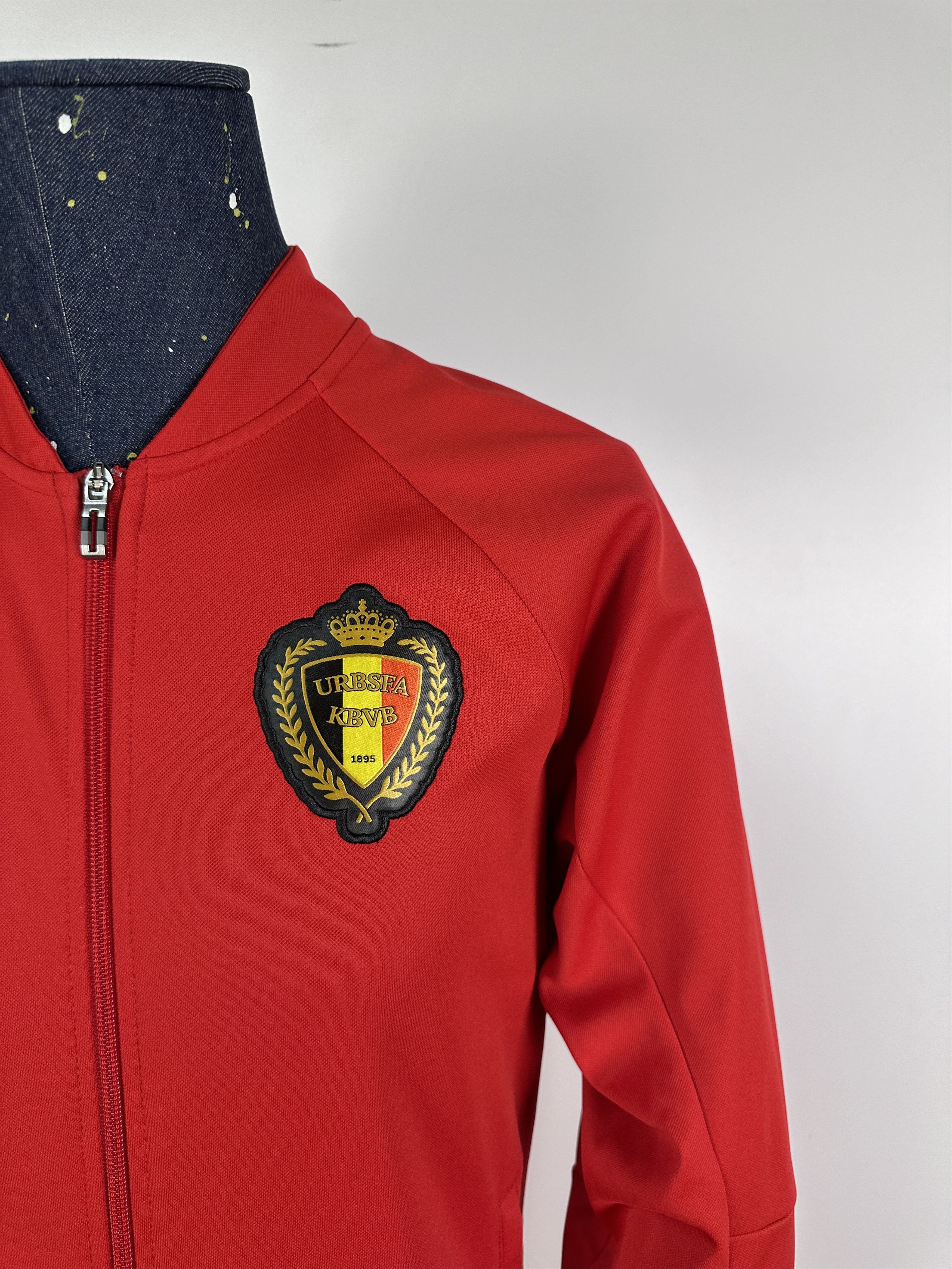 Adidas BELGIUM NATIONAL TEAM 20 FOOTBALL TRAINING TRACK TOP JACKET Size US M / EU 48-50 / 2 - 3 Thumbnail