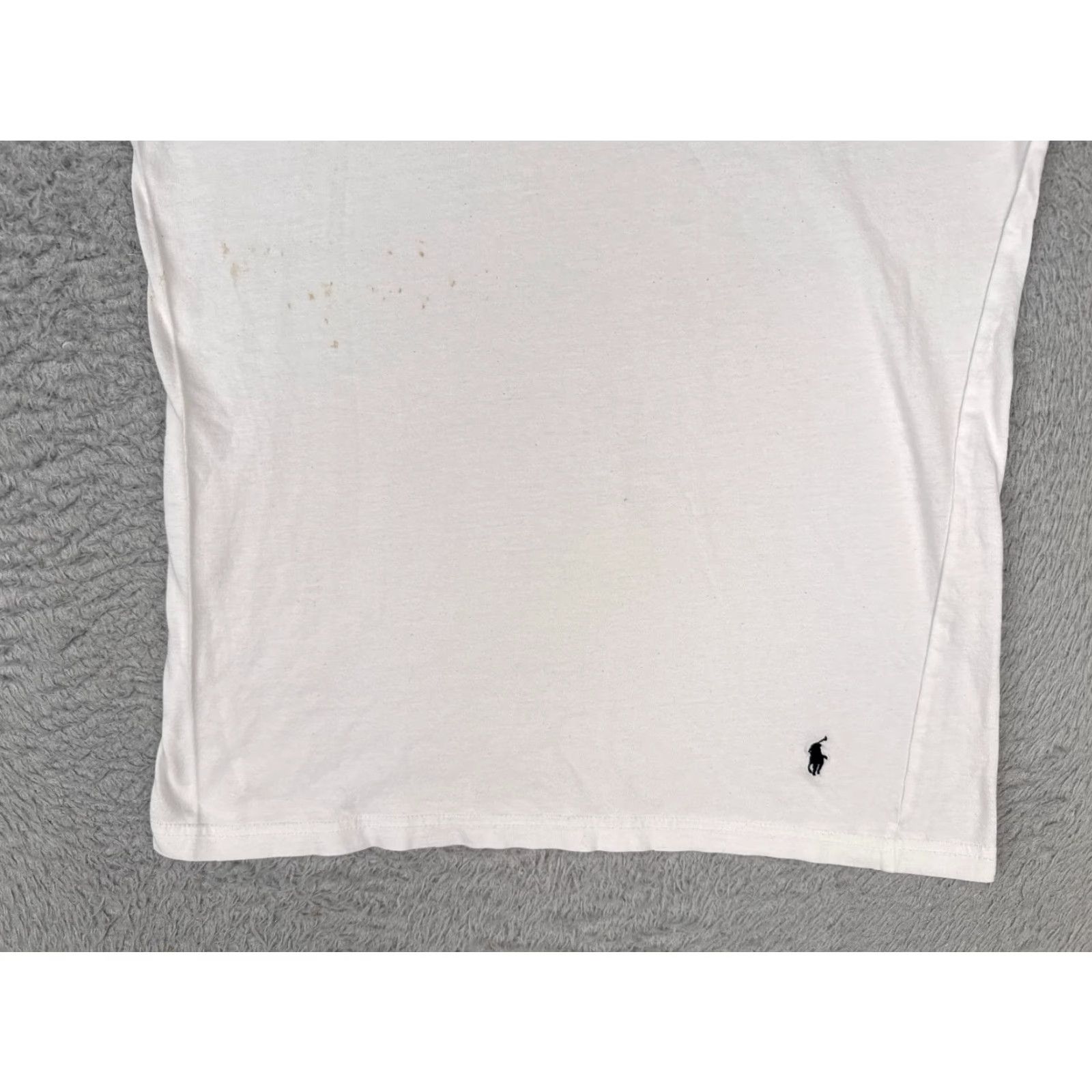 Ralph Lauren Polo Ralph Lauren Shirt Men Medium Whtie 100% Cotton Crew Neck Short Sleeve READ Size US M / EU 48-50 / 2 - 5 Thumbnail