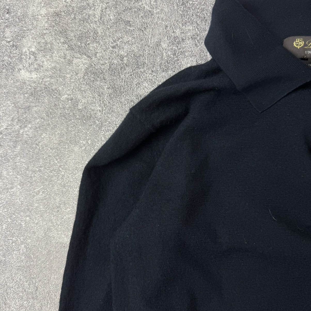 Loro Piana Loro Piana Uniform Black Long Sleeve Cashmere/Silk Polo Size XS / US 0-2 / IT 36-38 - 2 Thumbnail