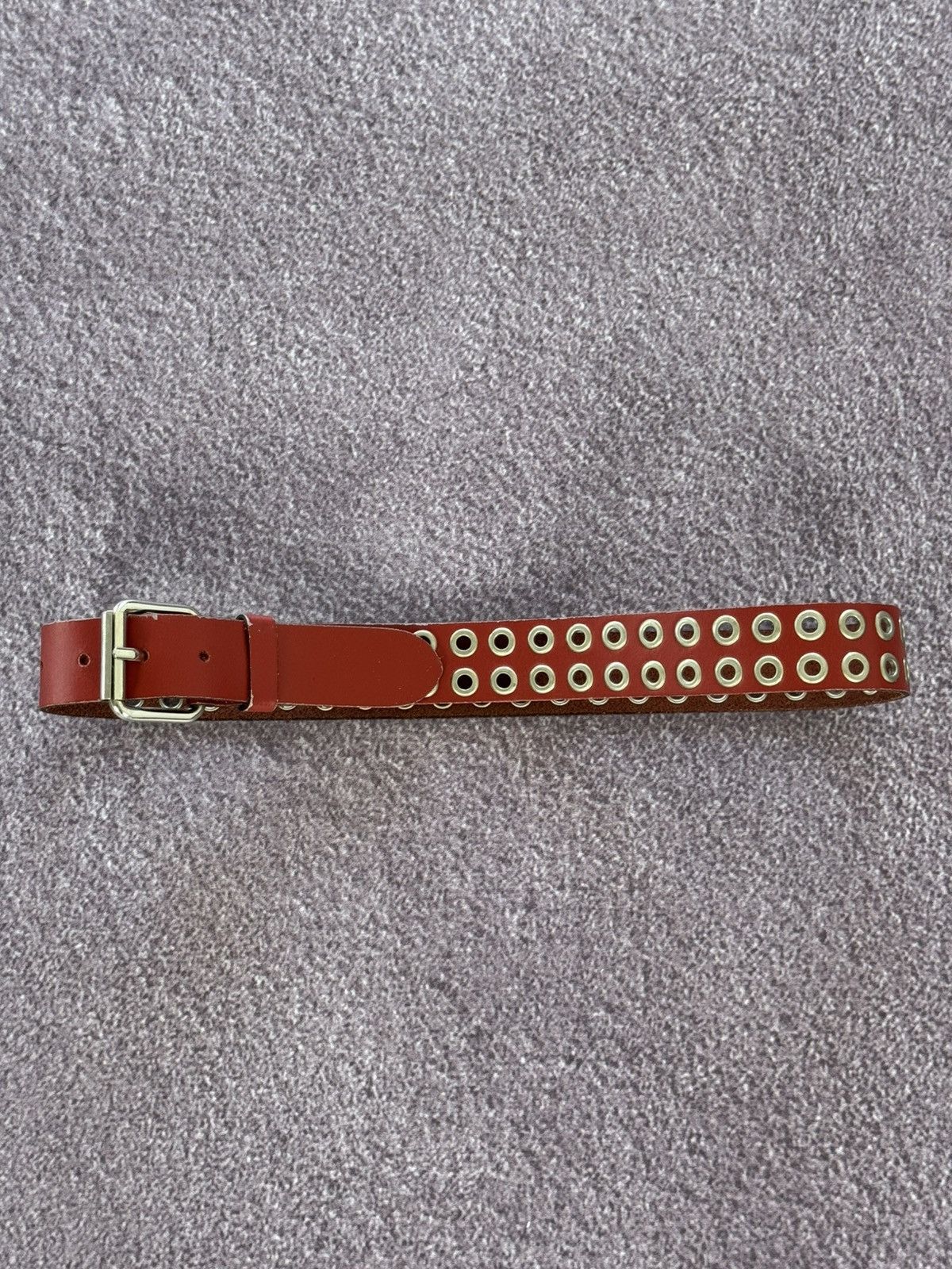 Vintage Real Leather Grunge Vibe Y2K Japanese Studded Belt
