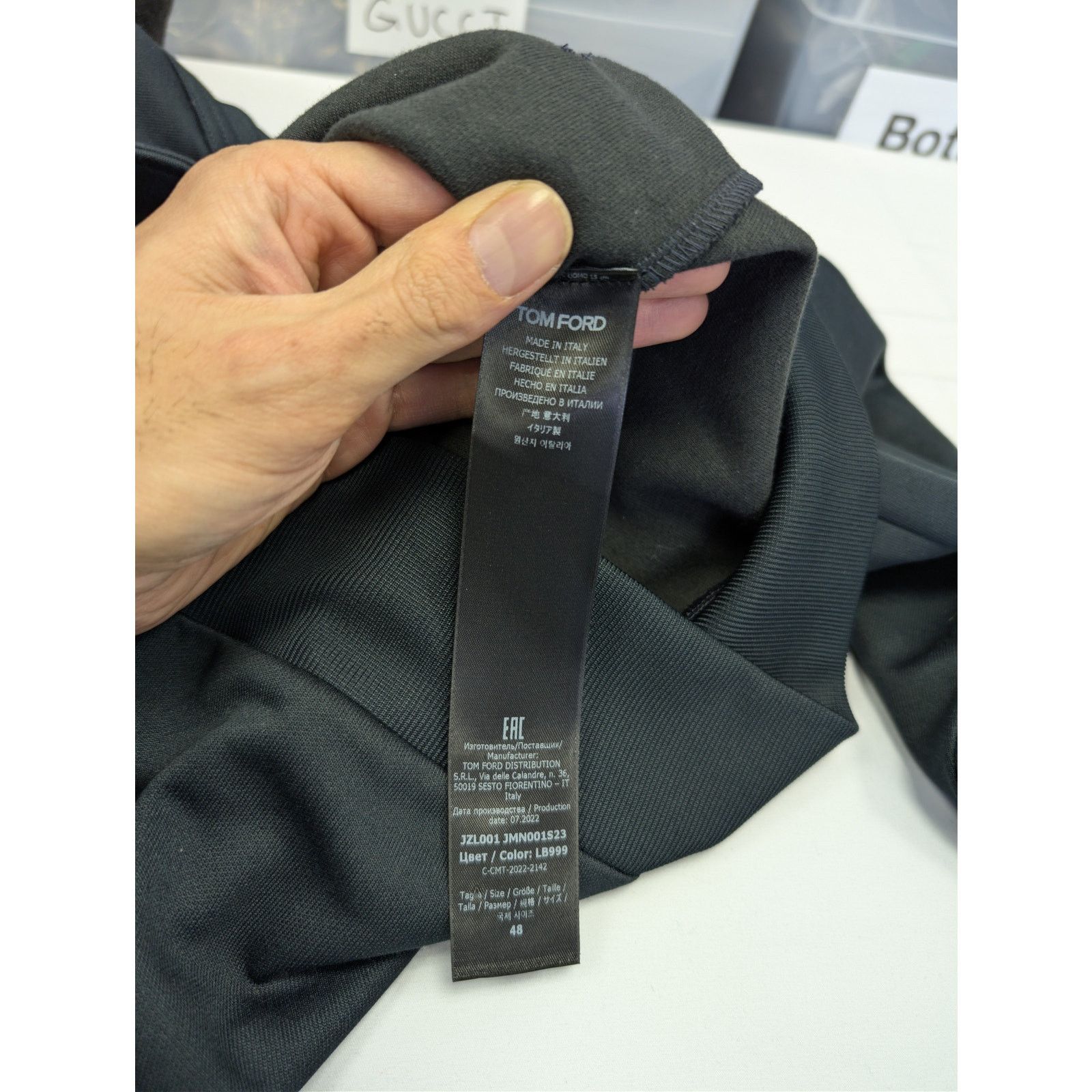 Tom Ford o1rshd1 CC20 High-Neck Track Jacket in Black Size US M / EU 48-50 / 2 - 16 Thumbnail