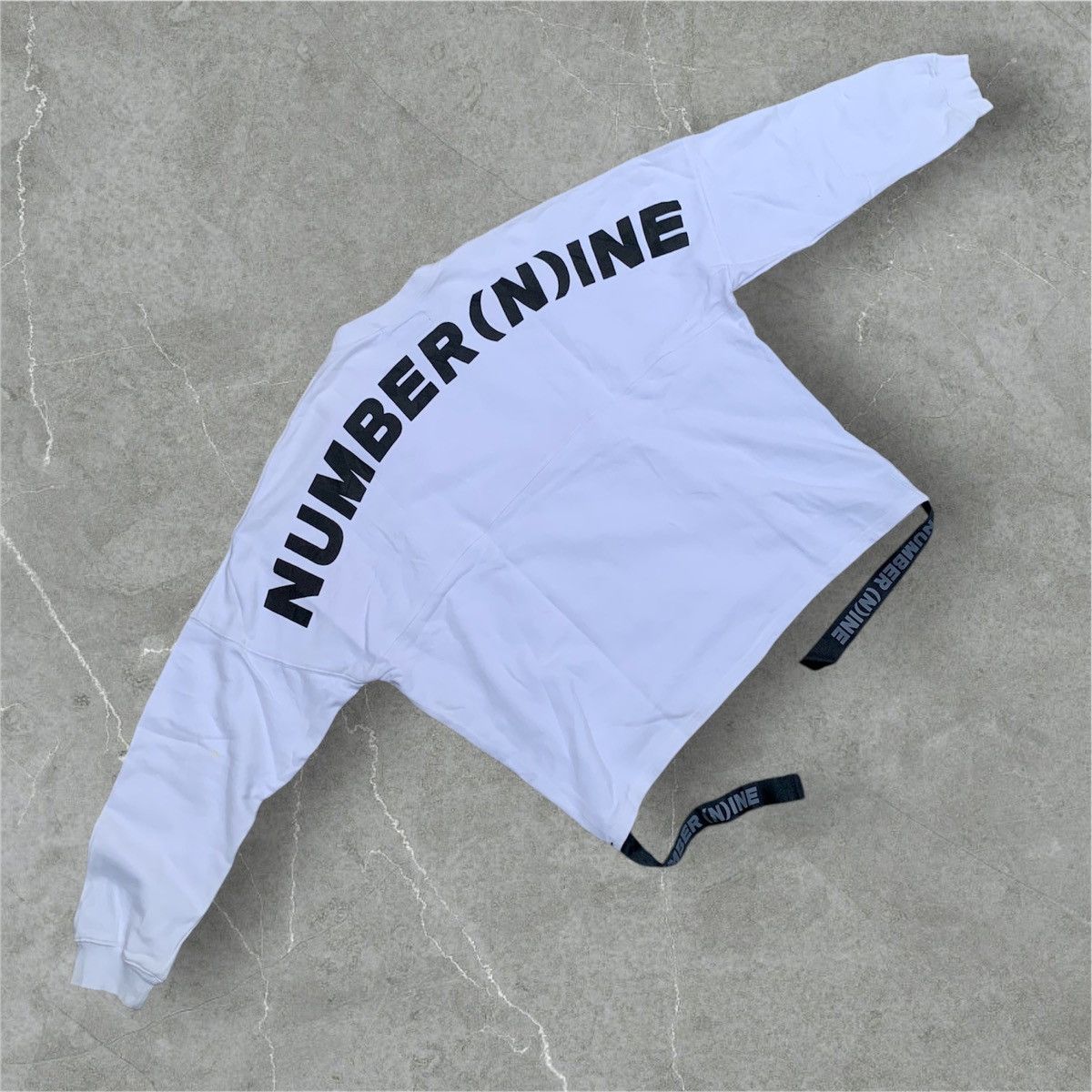 number nine emblem sweat ナンバーナイン　エンブレム Number (N)ine Number Nine Emblem Sweatshirt White Tag | Grailed