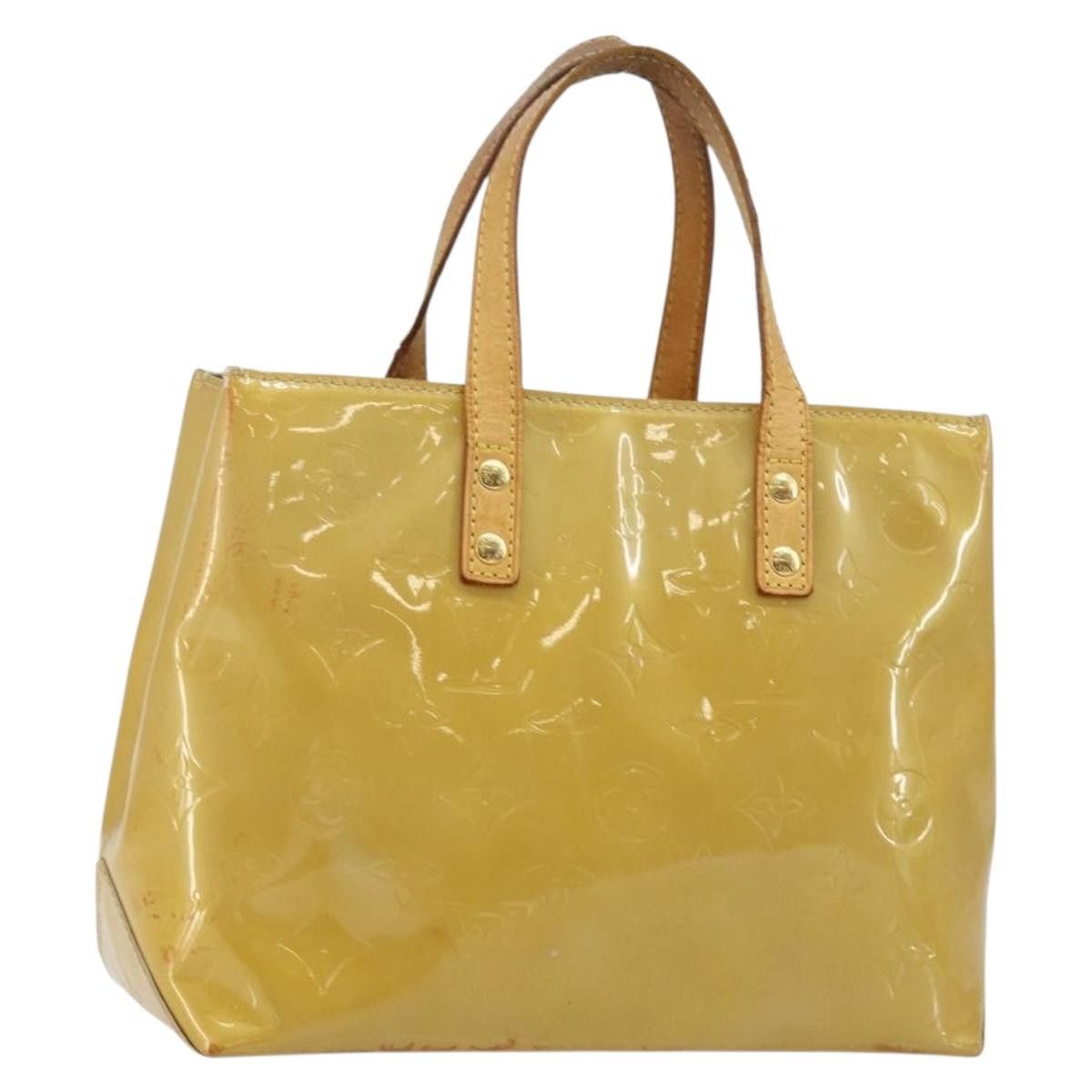 Louis Vuitton LOUIS VUITTON Monogram Vernis Reade PM Hand Bag Beige M91334 Size ONE SIZE - 1 Thumbnail