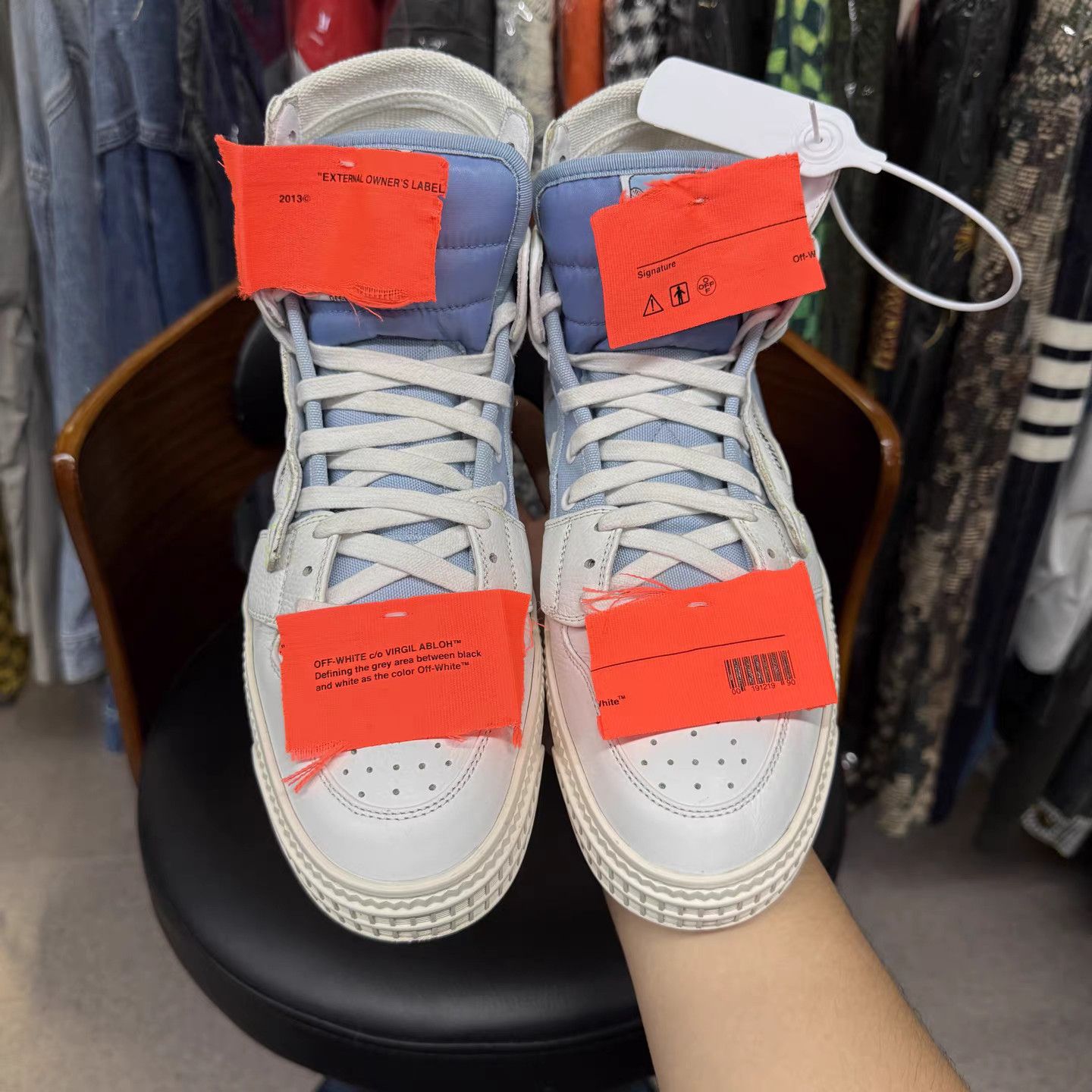 Off-White Off-White Off-Court White & Blue Sneakers K15 Size US 8 / IT 38 - 5 Thumbnail
