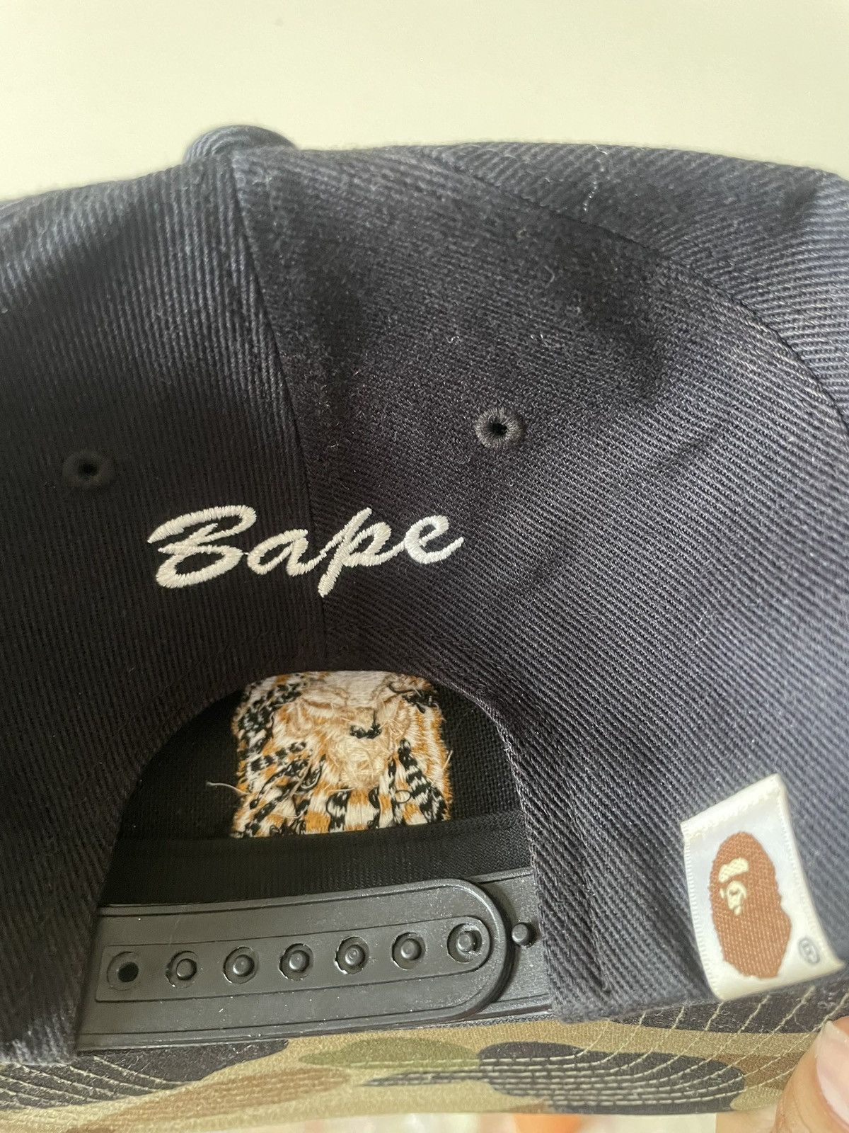 Bape Bape Gold Tiger Stripped Ape Head Snapback Size ONE SIZE - 3 Thumbnail