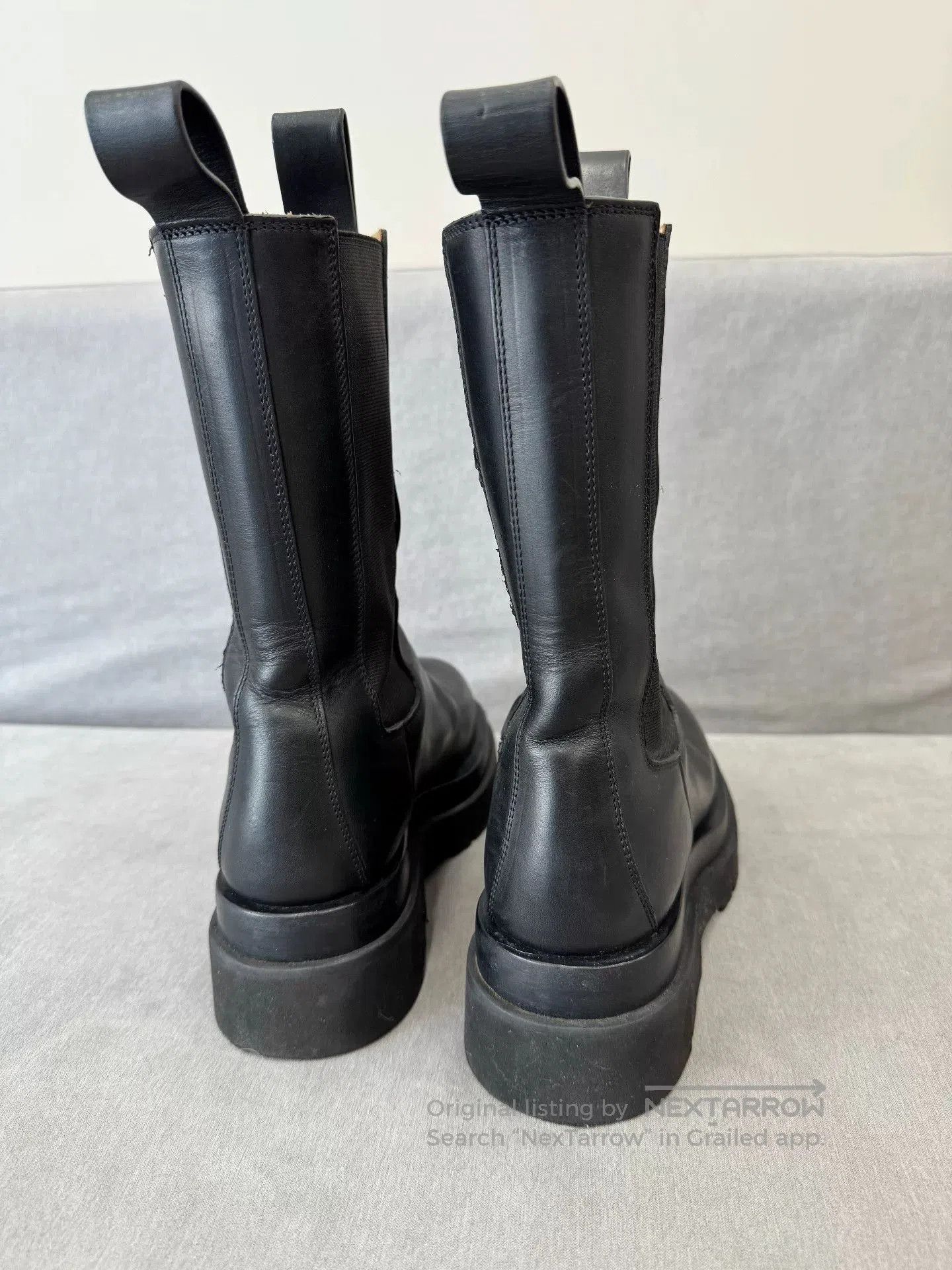 Bottega Veneta Bottega Veneta Black Platform Chelsea Boots. Size US 4 / IT 34 - 6 Thumbnail