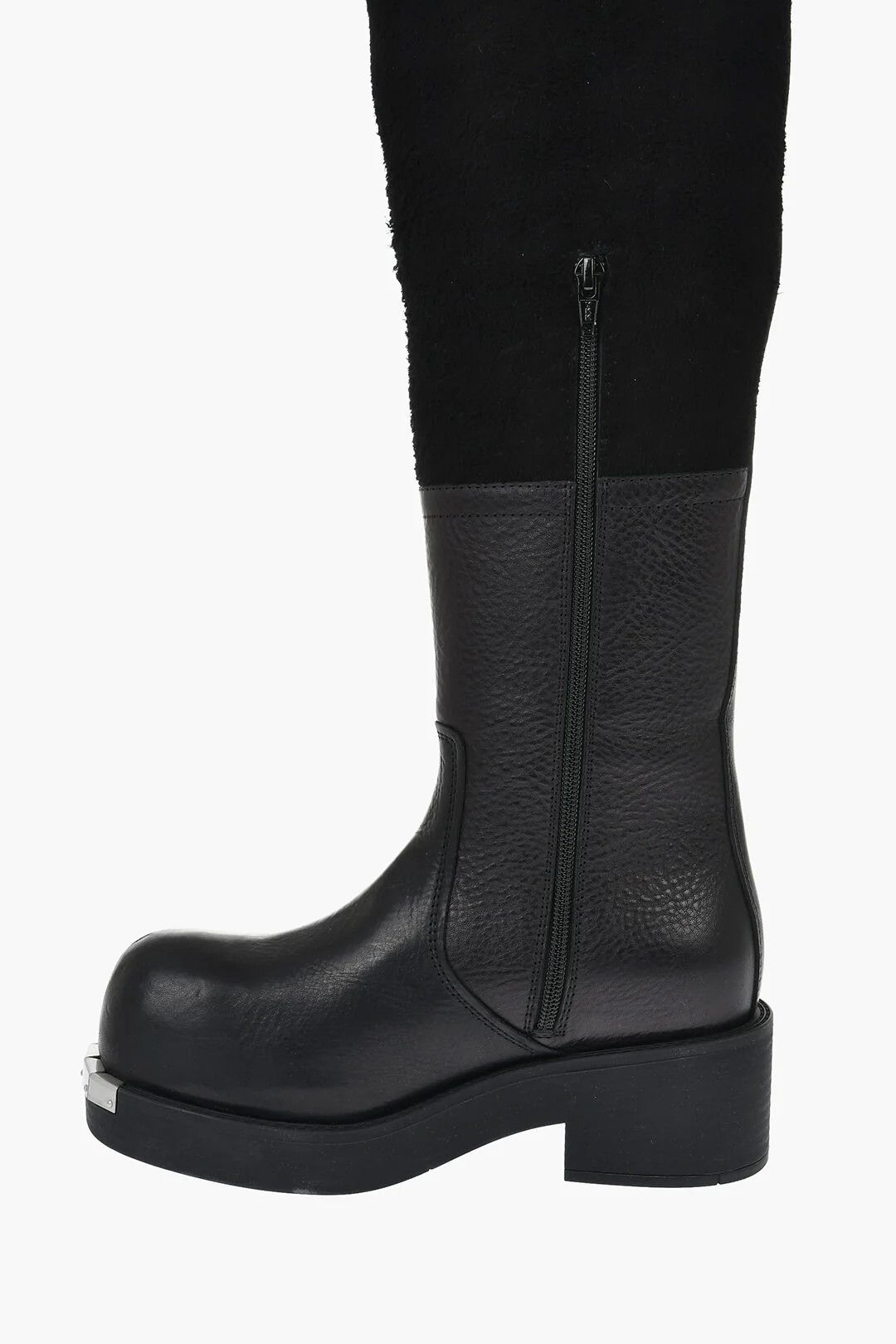 Maison Margiela og1mm0426 Leather Over-The-Knee Boots in Black Size US 7 / IT 37 - 5 Thumbnail