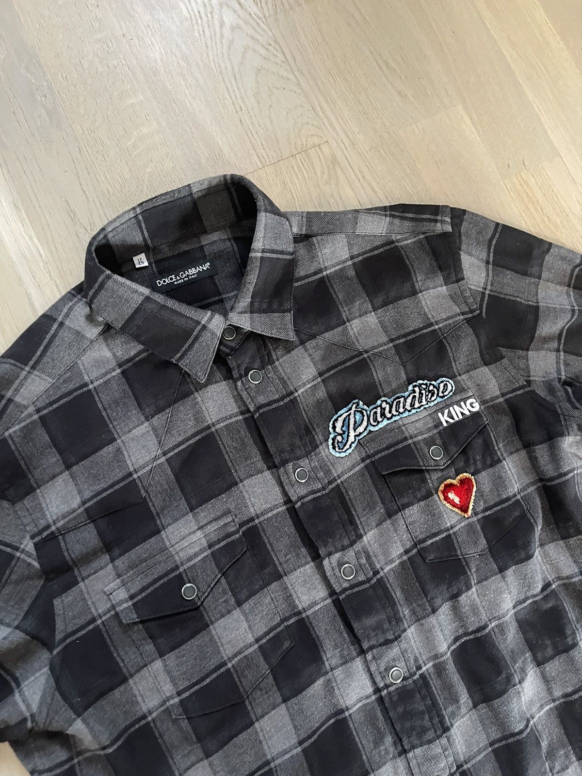 image of Dolce Gabbana Dolce And Gabbana Shirt See Real Tape Measurements In Photos in Bad Ass (Size Large)
