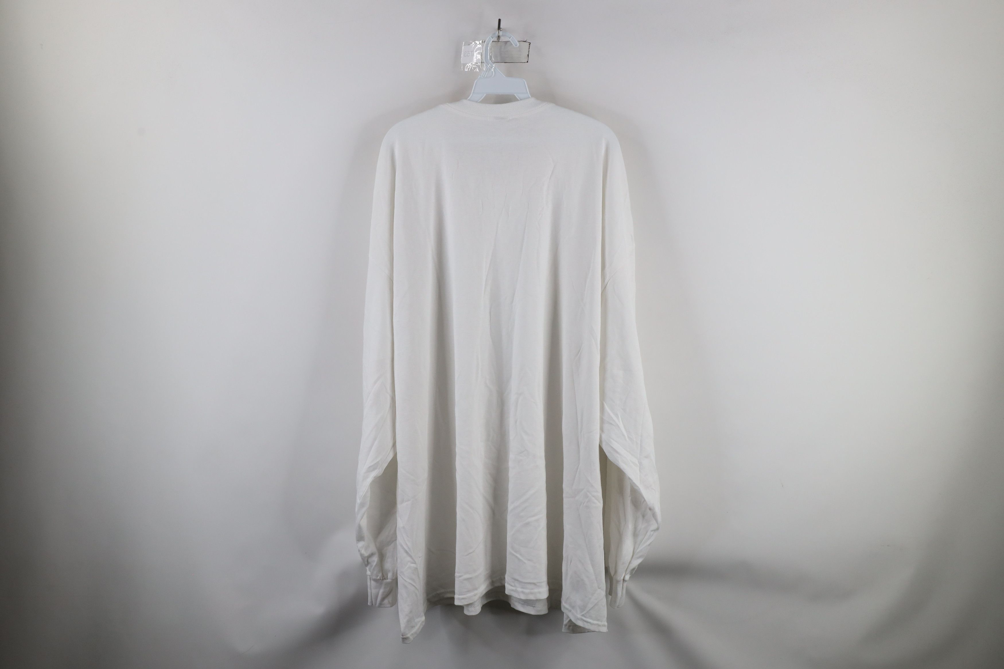 Vintage Vintage 90s Streetwear Long Sleeve T-Shirt White Cotton Size US XXL / EU 58 / 5 - 6 Thumbnail
