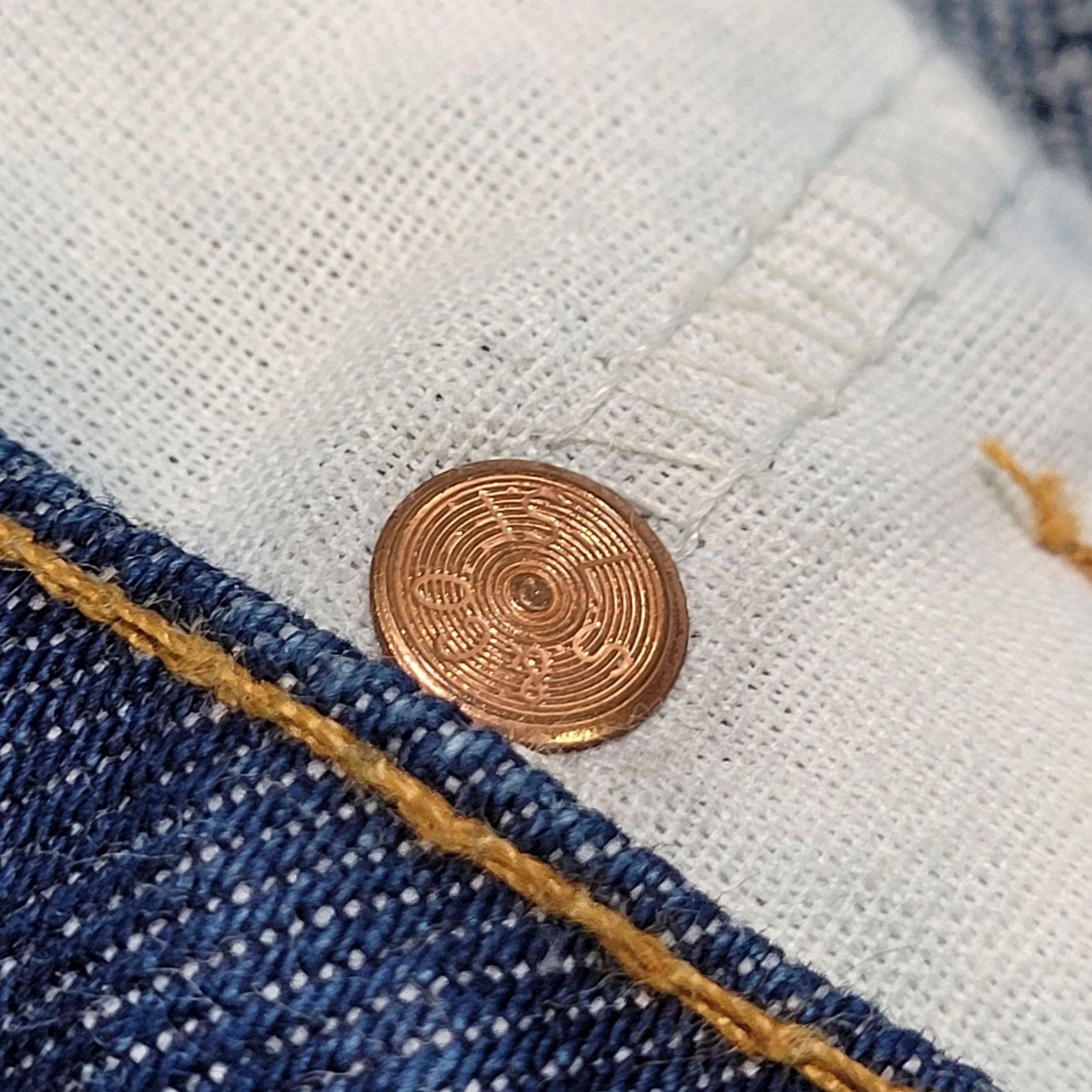 Levi's VINTAGE Levis 517 Orange Tab Mens 46x30 Blue Denim Bootcut Jeans Made USA 1096 Size US 30 / EU 46 - 6 Thumbnail