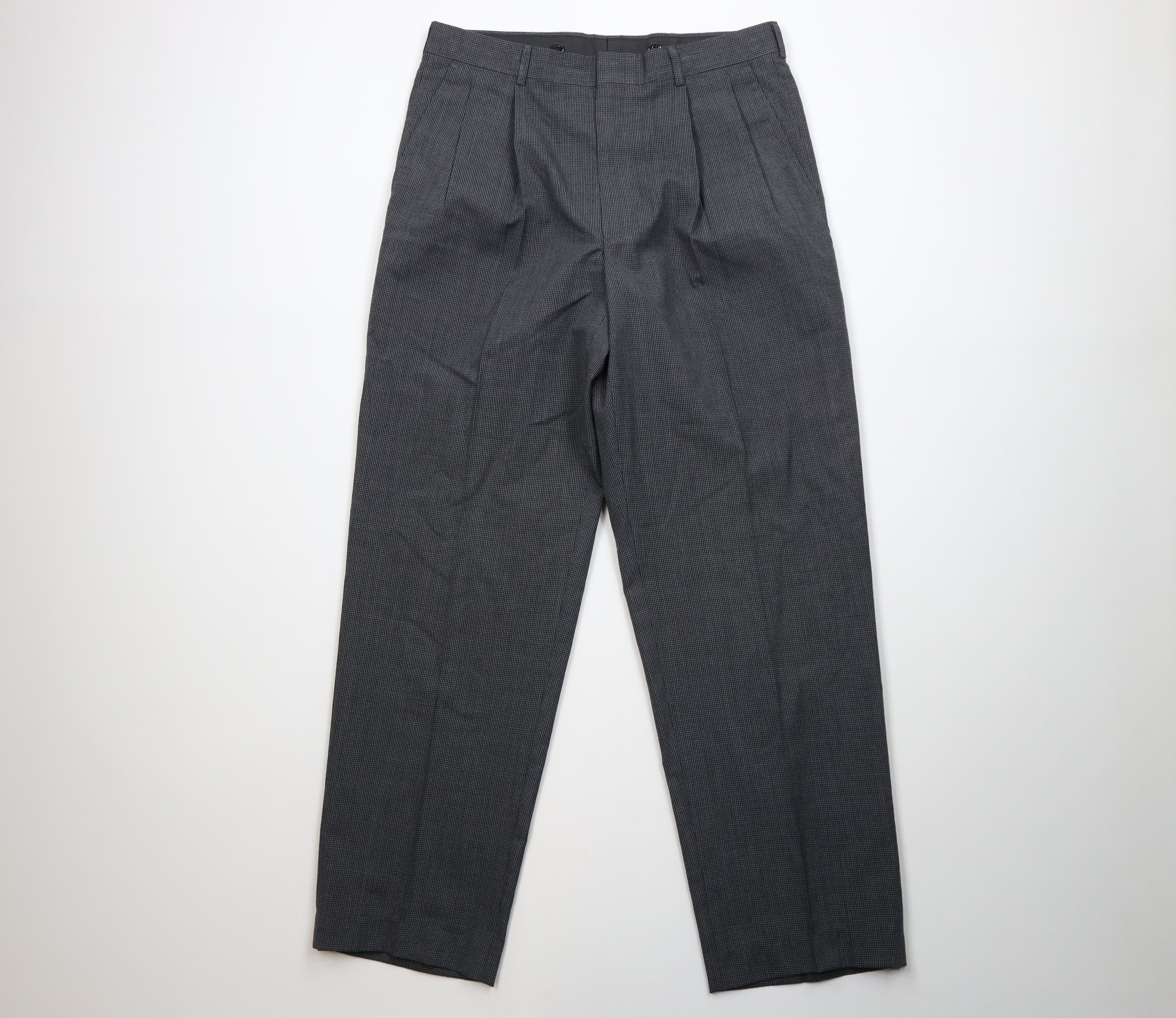 Vintage Vintage 90s Streetwear Wide Leg Chino Pants Houndstooth Size US 34 / EU 50 - 1 Thumbnail