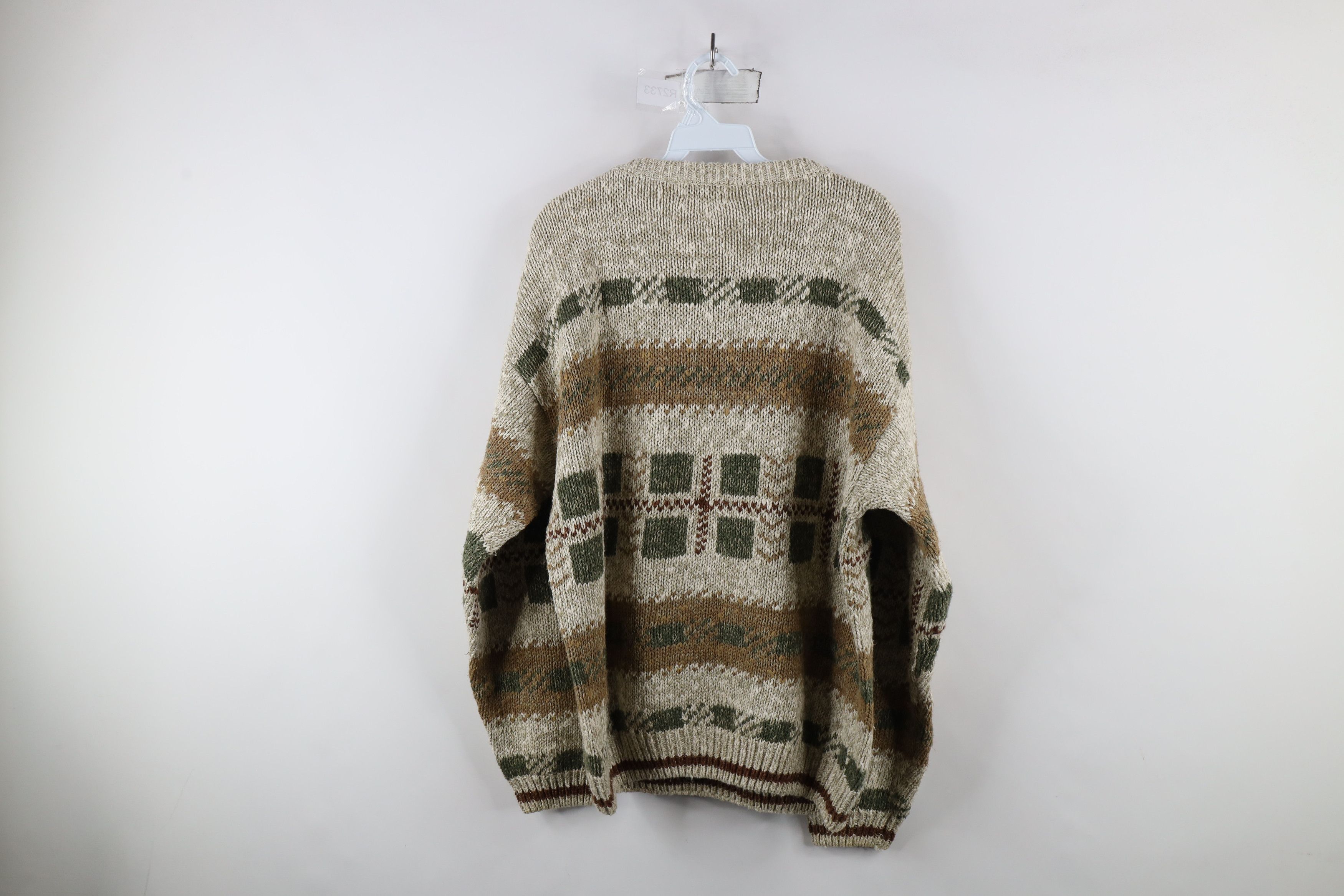 Vintage Vintage 90s Streetwear Blend Chunky Knit Sweater Earth Tone Size US L / EU 52-54 / 3 - 8 Thumbnail