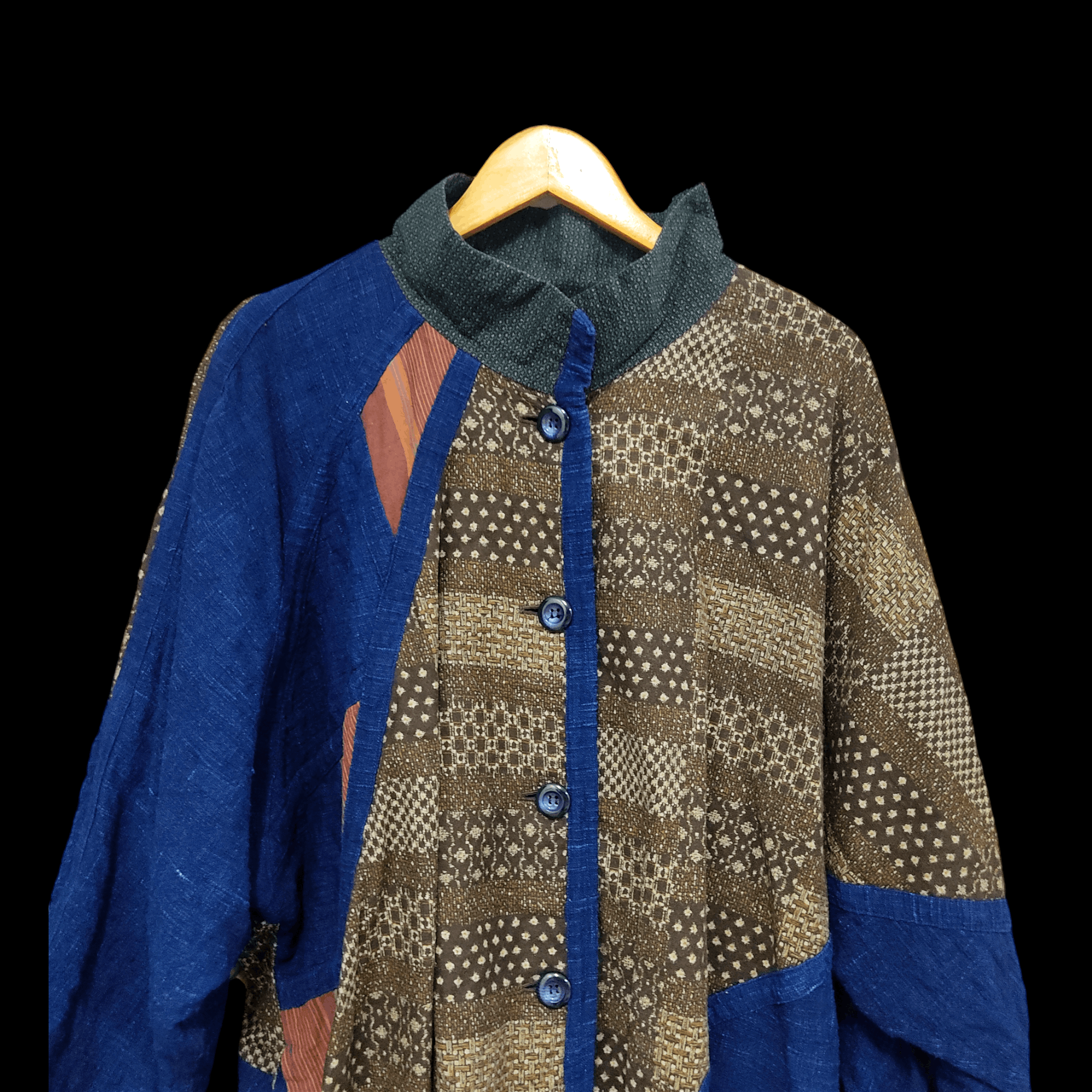 Indigo Japanese Indigo Patchwork Boro Kimono Jacket Size US L / EU 52-54 / 3 - 2 Thumbnail