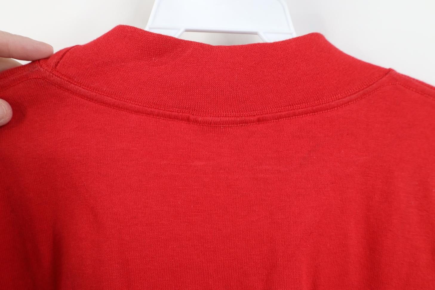 Nike Vintage Y2K Nike Swoosh Mock Neck Long Sleeve T-Shirt Red Size US XL / EU 56 / 4 - 11 Thumbnail