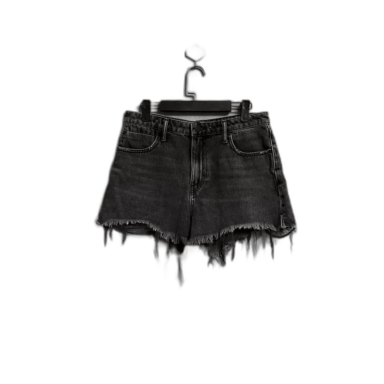 Alexander Wang Alexander Wang Frayed Denim Shorts Size 28-yf Size US 28 / EU 44 - 1 Thumbnail
