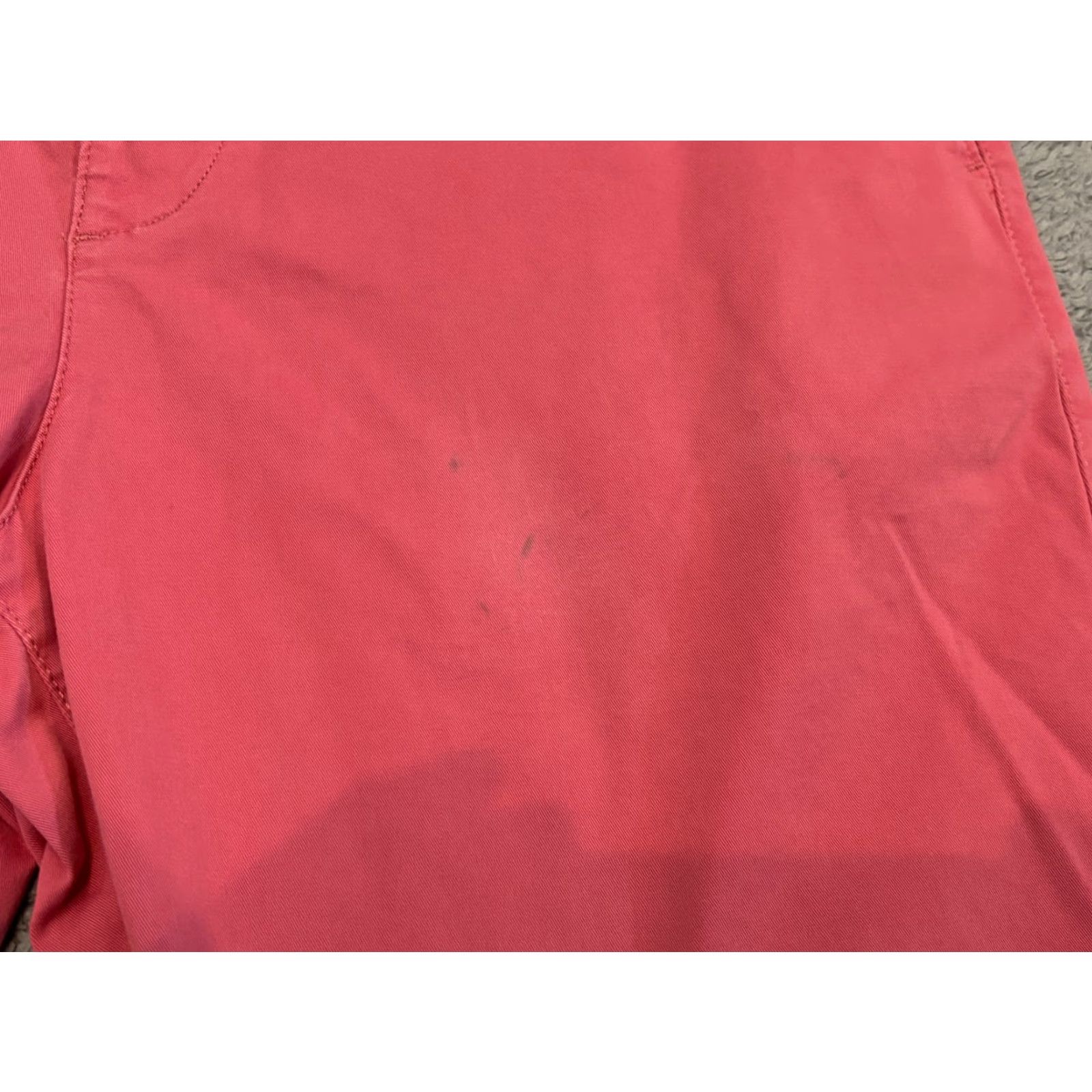 Express Express Slim Fit Chino Shorts Mens 32 Coral Red Flat Front Preppy Golf Size US 32 / EU 48 - 2 Thumbnail