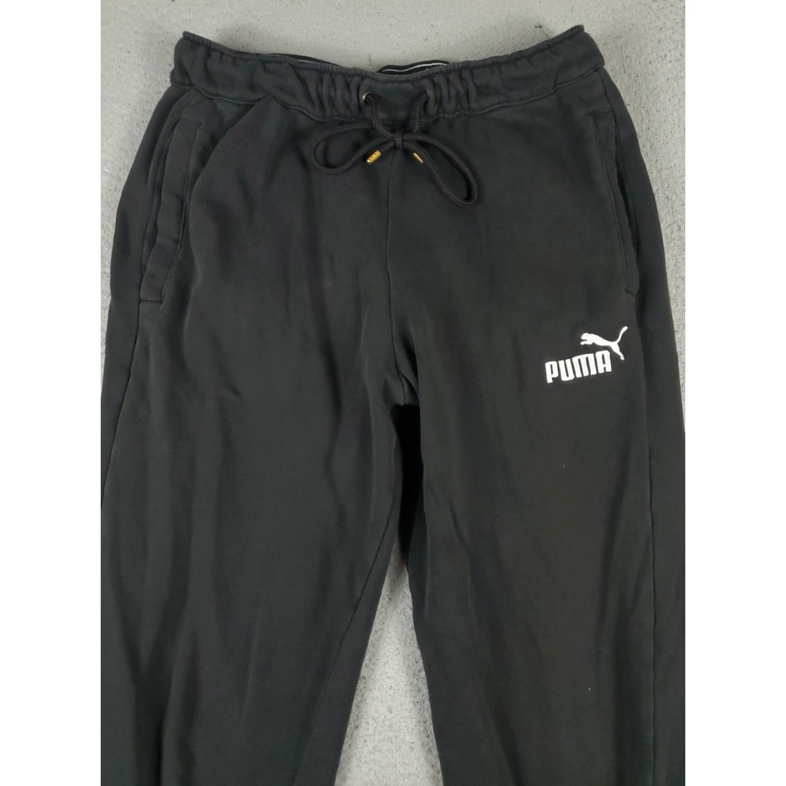Puma PUMA Pants Men Regular Size M Black Sweatpants Style Joggers Casual Athletic track pants Size US 31 - 2 Thumbnail