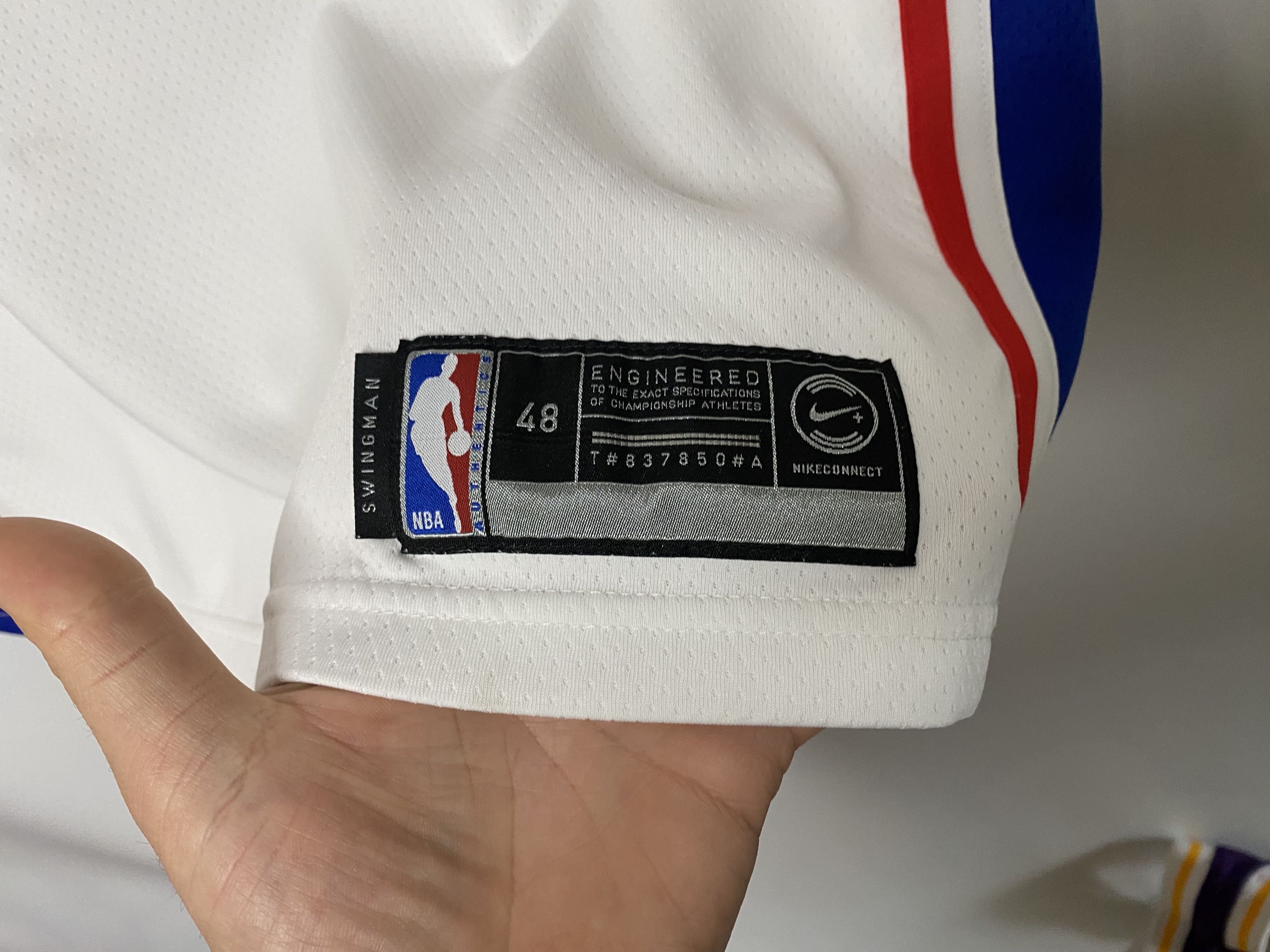 NBA × Nike EMBIID #21 PHILADELPHIA PHILA BASKETBALL NBA JERSEY SHIRT Size US L / EU 52-54 / 3 - 6 Thumbnail