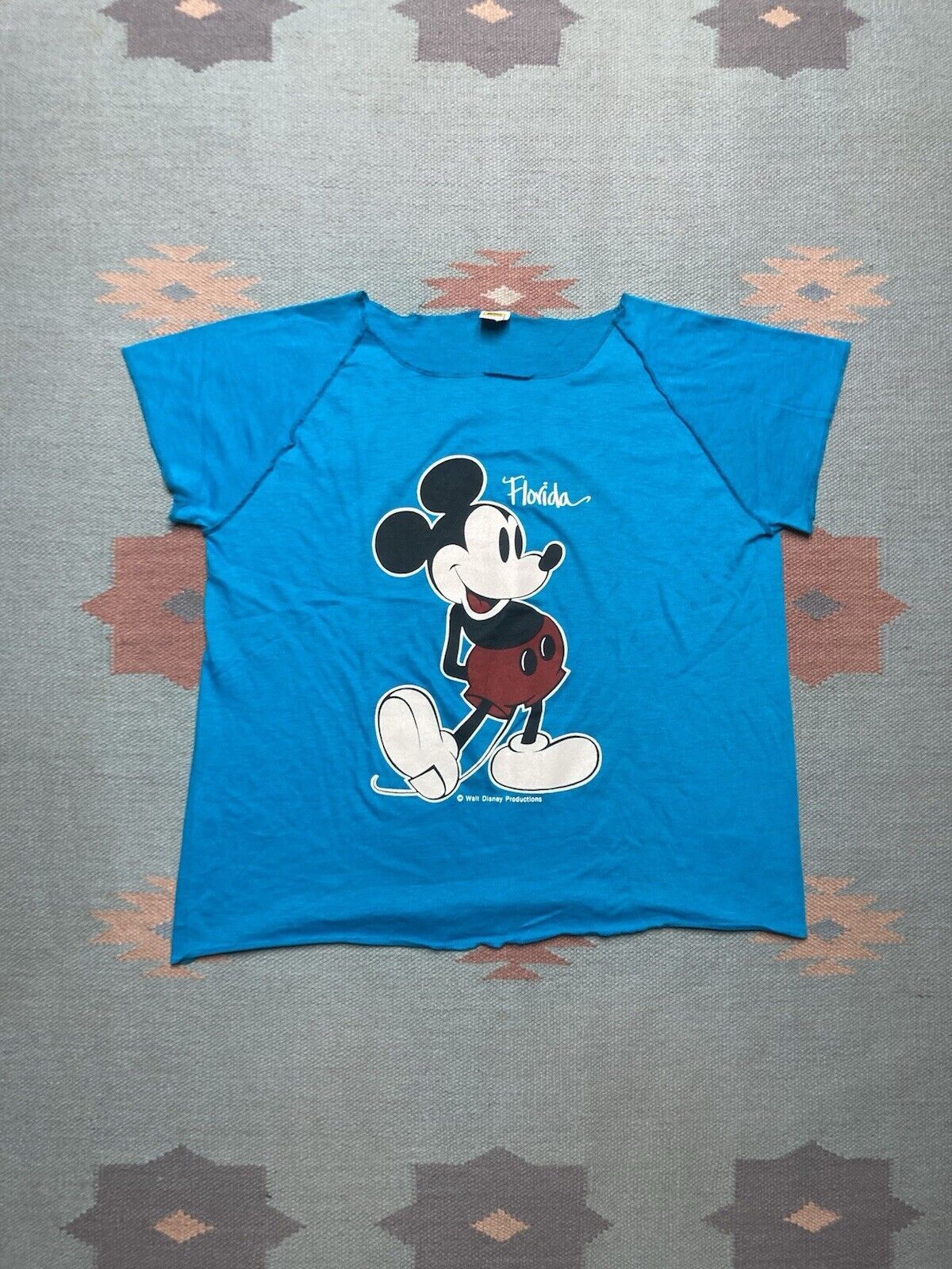 Vintage VTG 70s t shirt Mickey Mouse florida Disney single stitch XL Size US XL / EU 56 / 4 - 1 Thumbnail