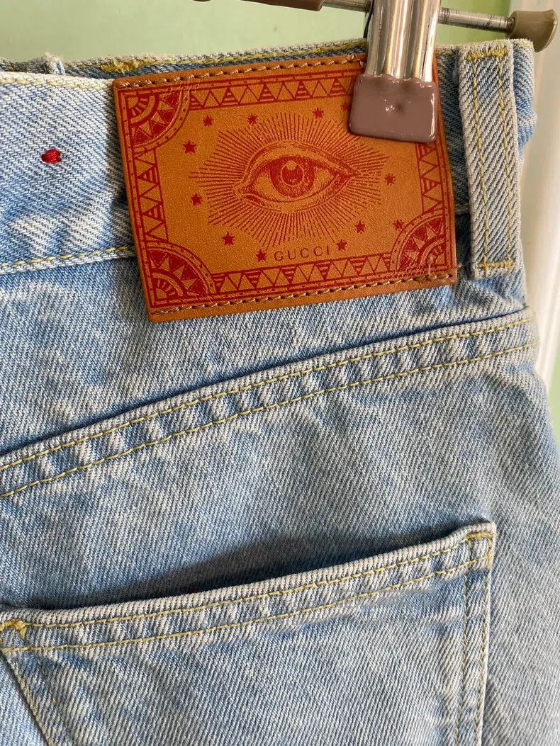Gucci Gucci Embroidered floral denim shorts Size 26" / US 2 / IT 38 - 6 Thumbnail