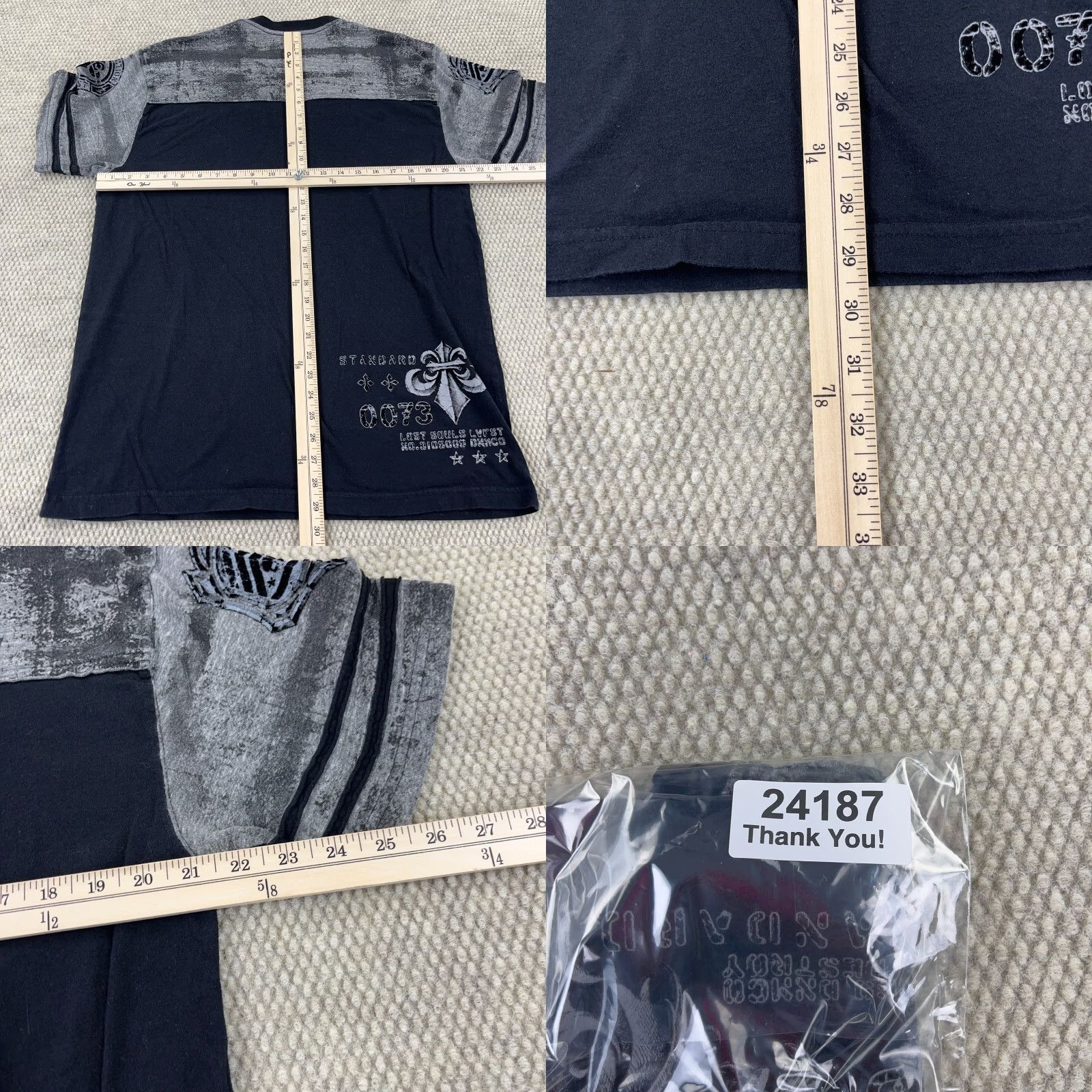 Affliction Affliction Shirt Men XL Black Gray Tee Live Fast MMA Eagle Shield Retro Faded Short Sleeve Crew Neck T-Shirt Mens USA Gothic Grunge Skull Tattoo Size US XL / EU 56 / 4 - 8 Thumbnail