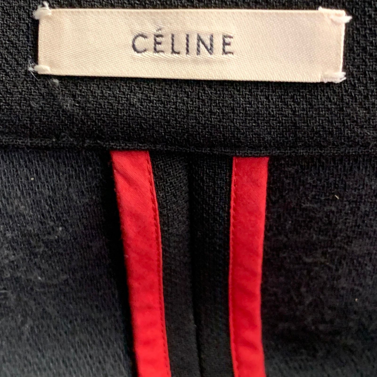 Celine CELINE Size 4 Black Wool Zippers Detail Bondage Coat Size S / US 4 / IT 40 - 6 Thumbnail