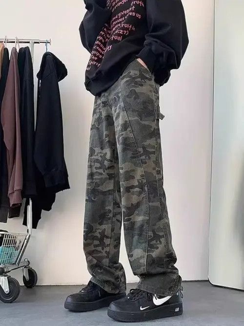 Japanese Brand Kimaya x Inoue Camouflage High Street Vintage Loose Jeans Size US 32 / EU 48 - 4 Thumbnail