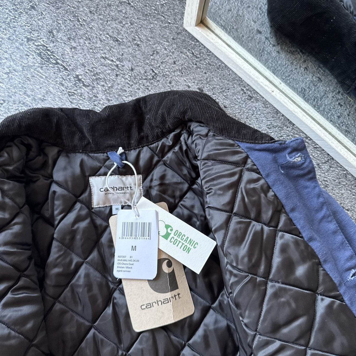 Carhartt Wip Carhartt chore jacket navy size m new workwear hype Size US M / EU 48-50 / 2 - 8 Thumbnail