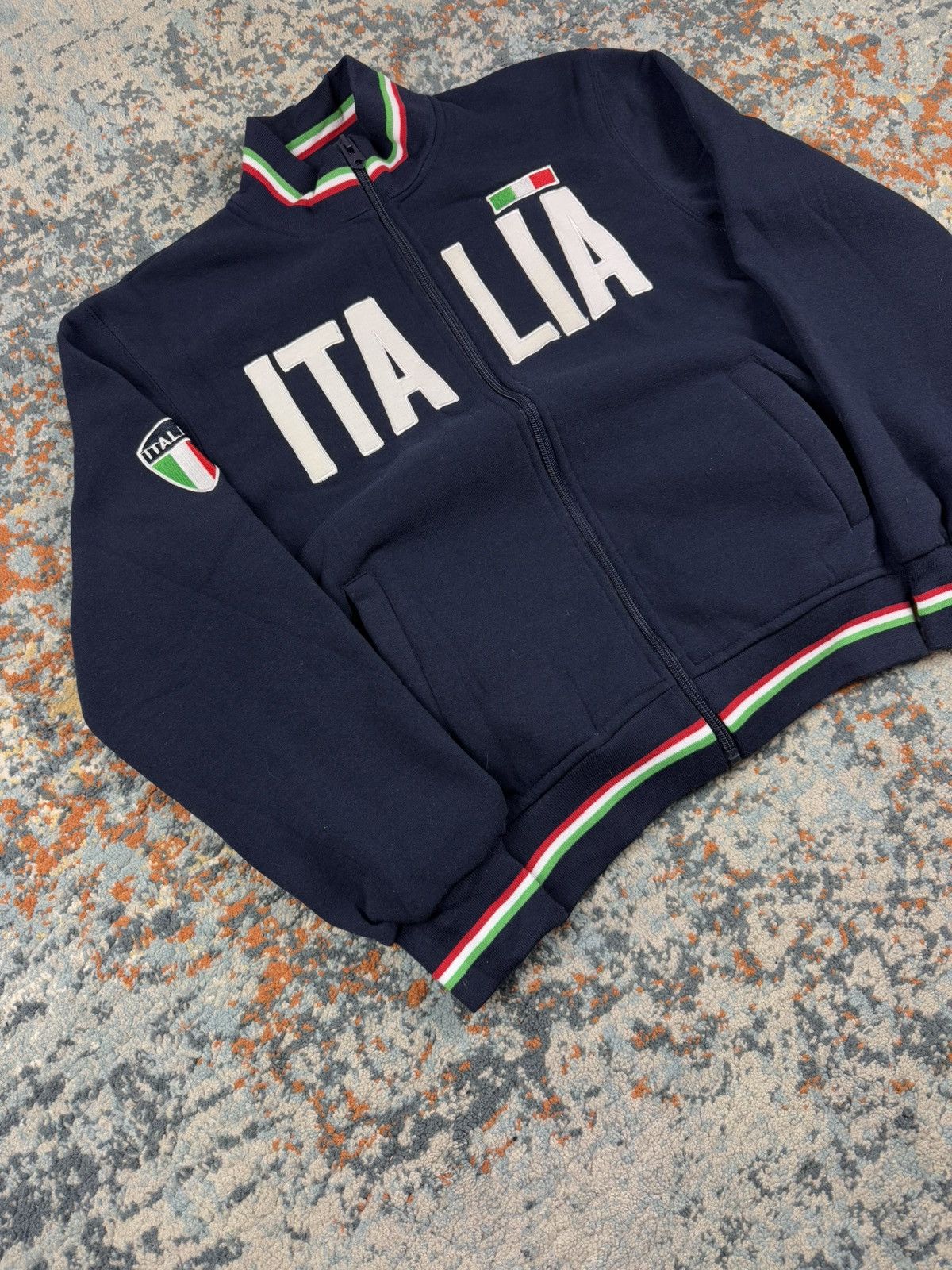 Vintage Vintage y2k Italy Italia spellout zip sweatshirt blokecore Size US XS / EU 42 / 0 - 3 Thumbnail