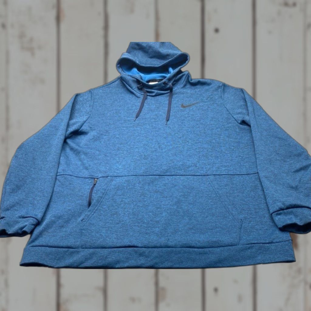 Nike Nike Pullover Hoodie Mens 2XL Heather Blue Dri-Fit Therma CU6214 Pockets 8176 Size US XXL / EU 58 / 5 - 1 Thumbnail