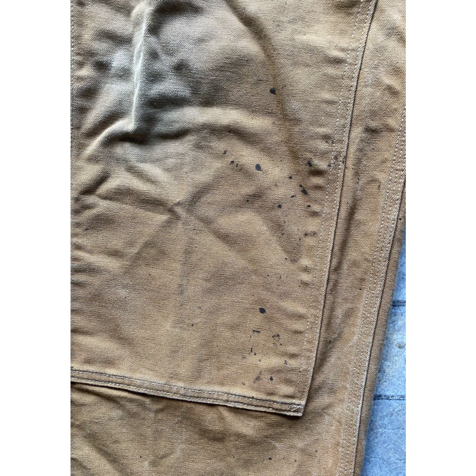 Carhartt Carhartt Double Knee Mens Pants 38x30 Brown Made In USA Paint Flaws Wear B01-BRN Size US 38 / EU 54 - 7 Thumbnail