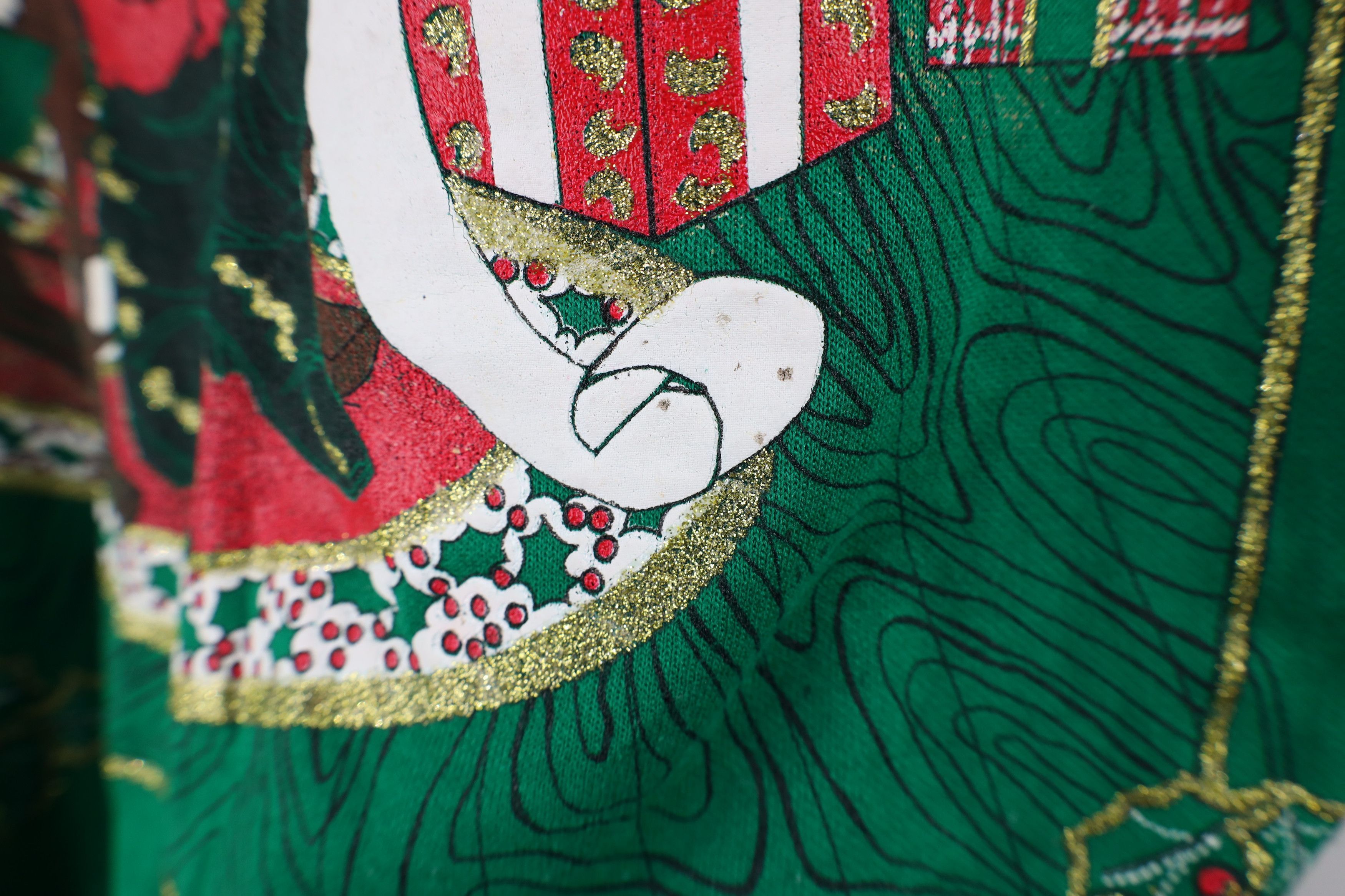 Vintage Vintage 90s Streetwear Santa Claus All Over Print Sweatshirt Size XL / US 12-14 / IT 48-50 - 6 Thumbnail
