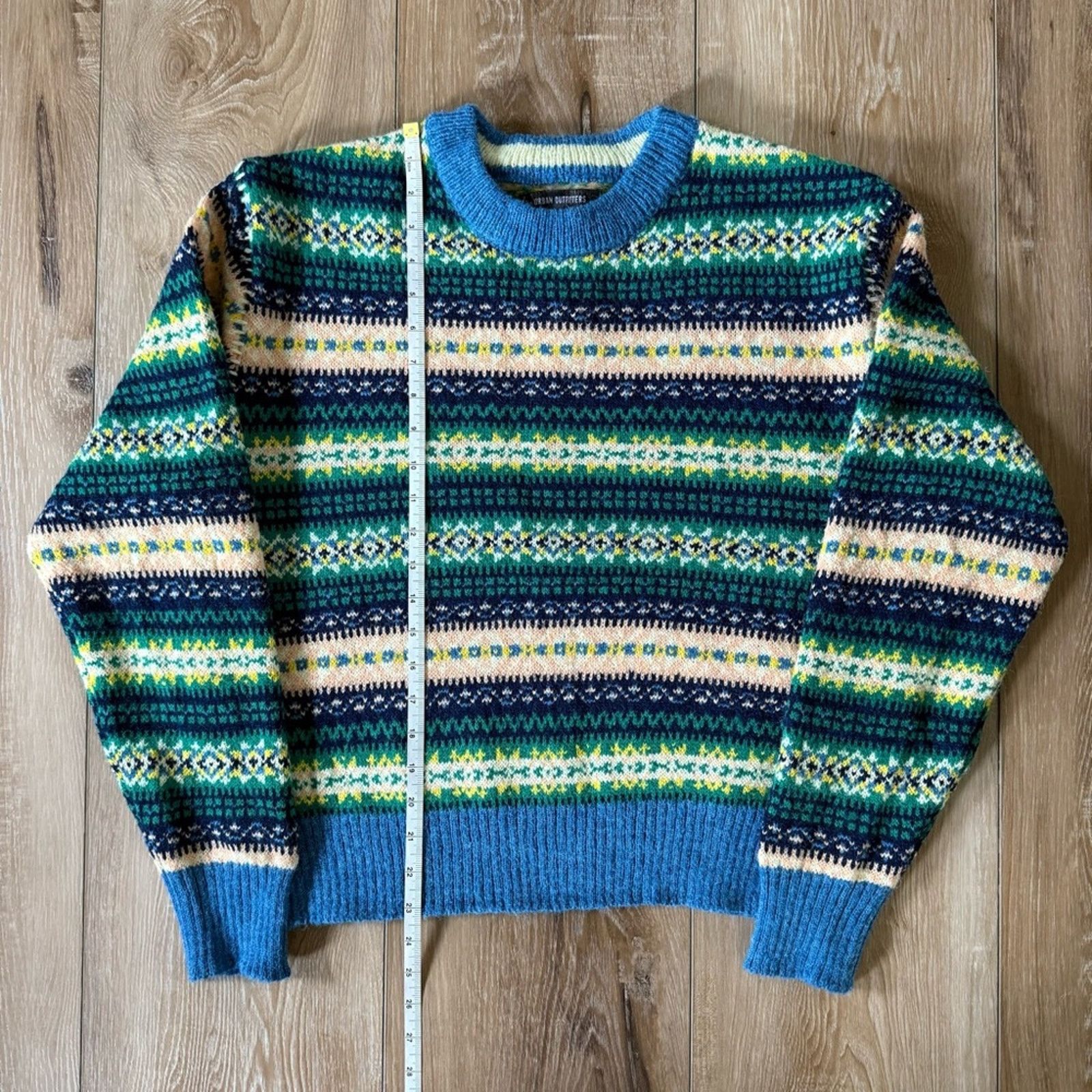 Urban Outfitters Urban Outfitters Hudson Fair Isle Crew Neck Sweater M Size US M / EU 48-50 / 2 - 10 Thumbnail
