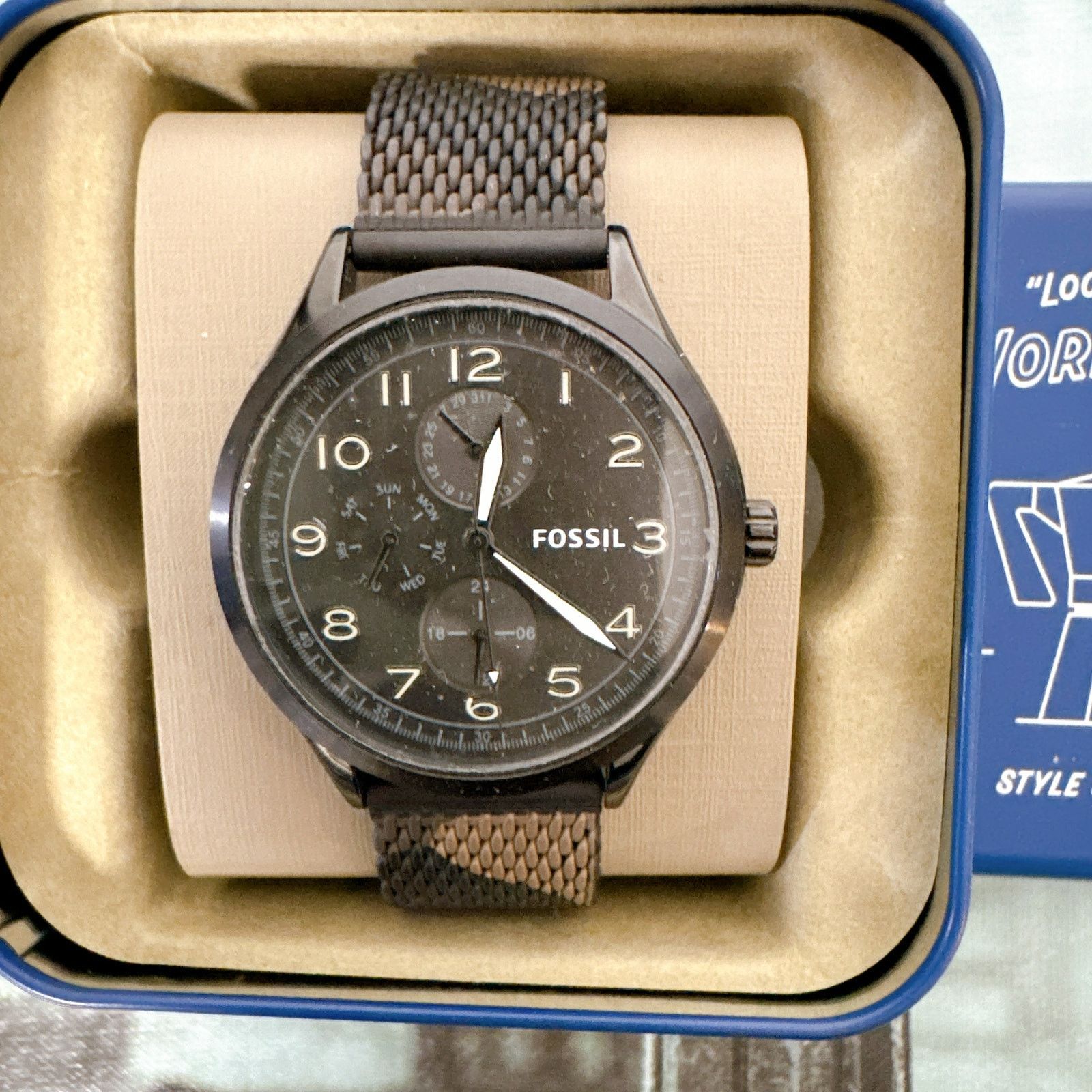 Fossil Fossil BQ2486 Wylie Multifunction Camo Stainless Steel Size ONE SIZE - 2 Thumbnail