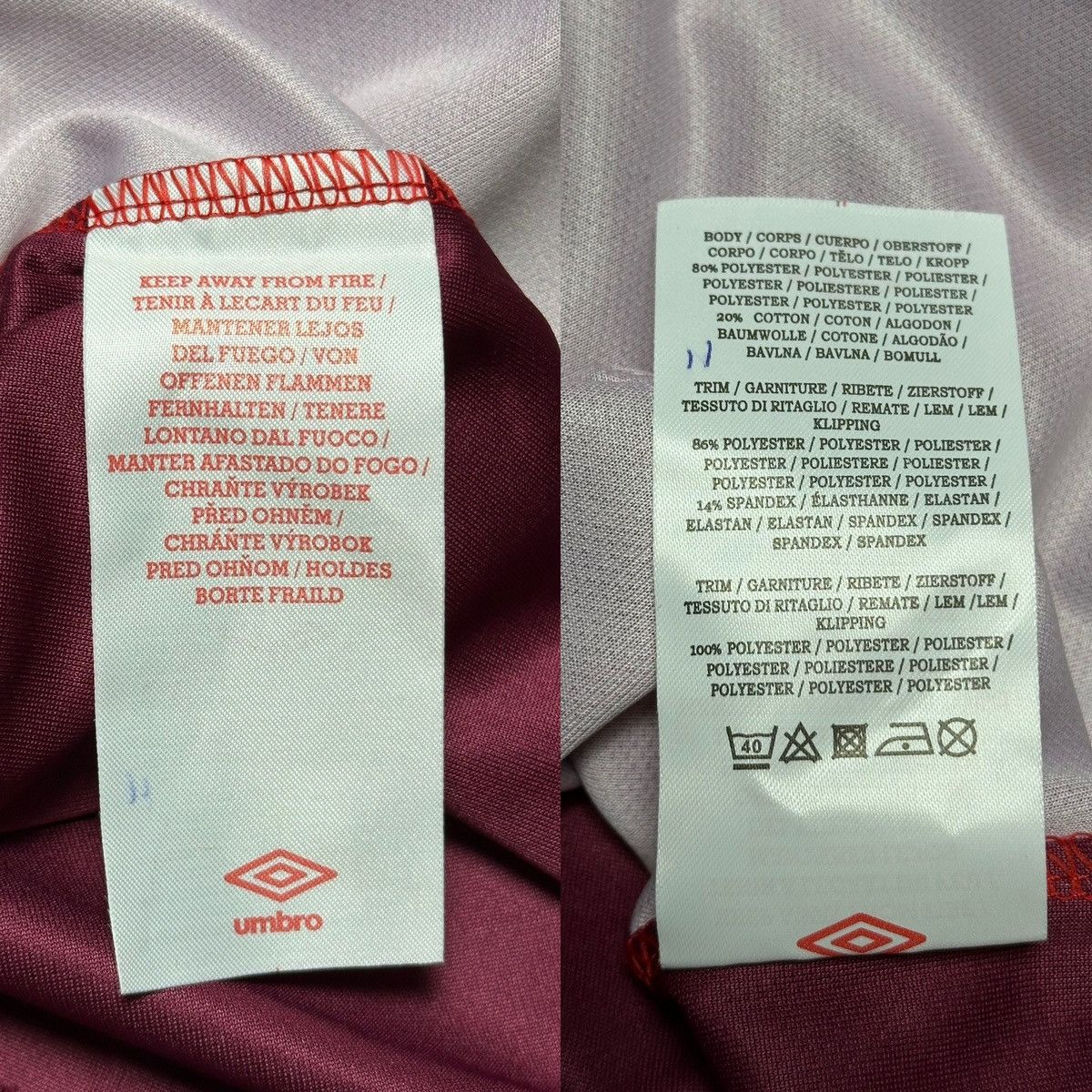 Umbro West Ham Umbro Soccer Home Bubbles Jersey Blokcore Size US M / EU 48-50 / 2 - 9 Thumbnail