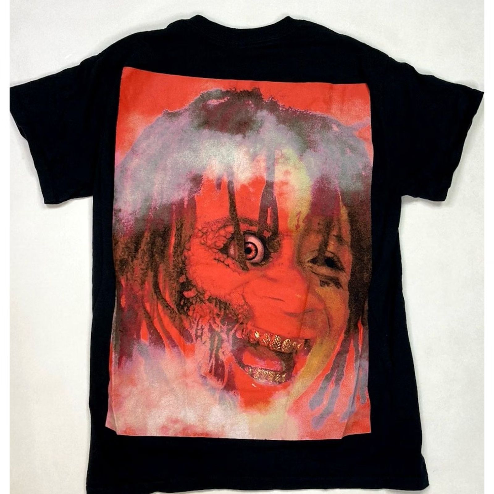 Vintage Trippie Redd T-Shirt Women Small Black Short Sleeve Music Crew Neck Pullover Cotton Casual Street Graphic Shirt Size S / US 4 / IT 40 - 2 Thumbnail