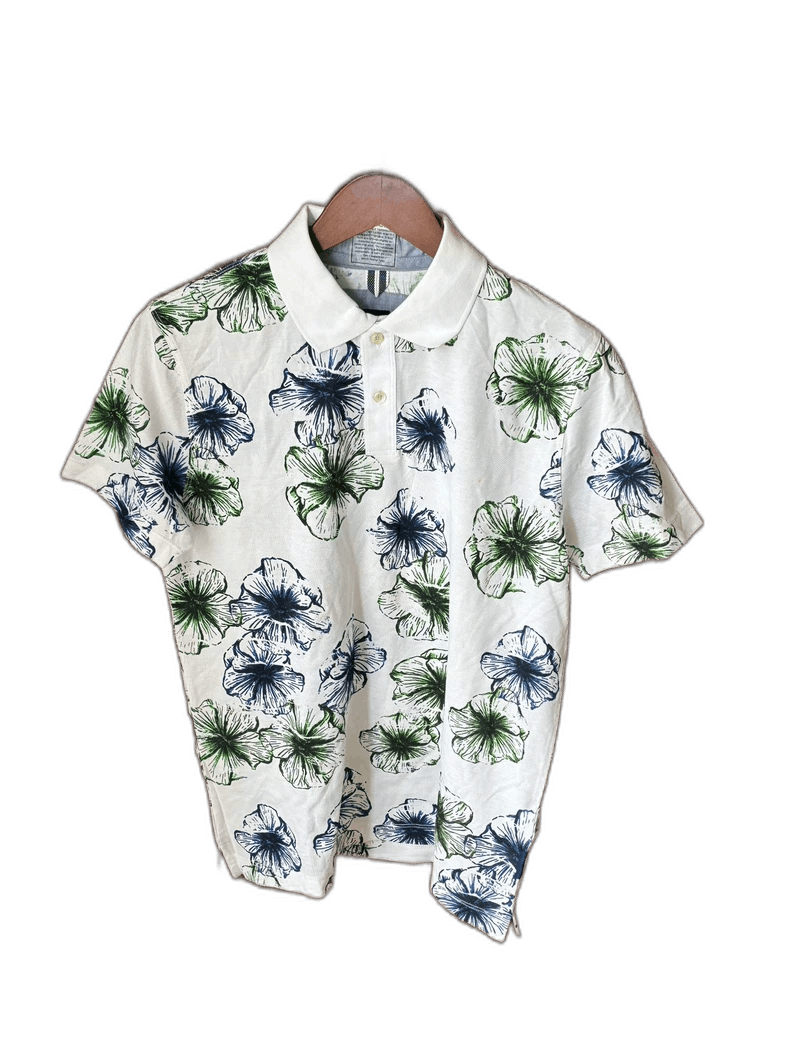 Emporio Armani Boss Short Sleeve Polo T-Shirt with Flowers Size US M / EU 48-50 / 2 - 1 Thumbnail