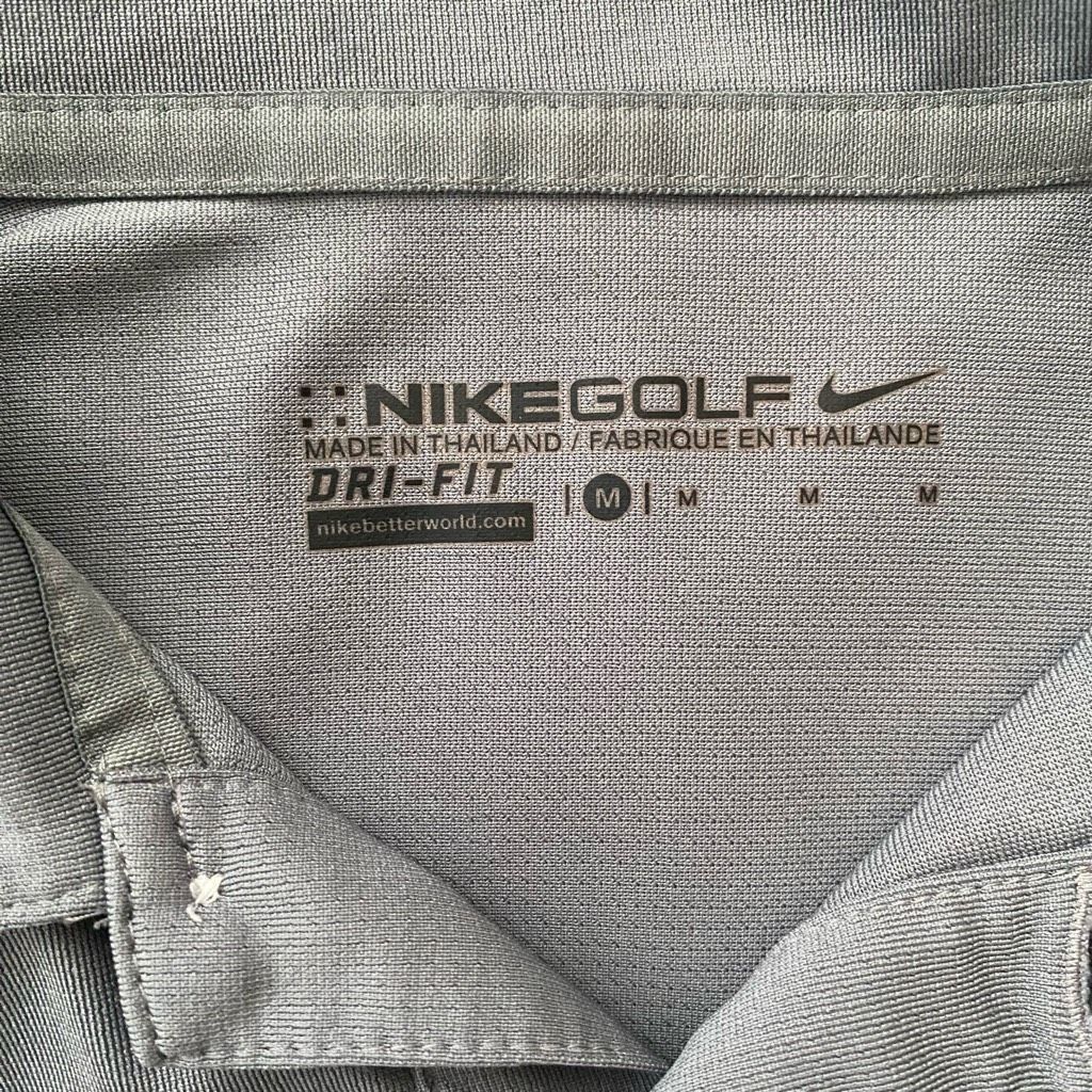 Nike Nike Golf men M drifit short sleeve 3 button polo shirt grey Size US M / EU 48-50 / 2 - 6 Thumbnail