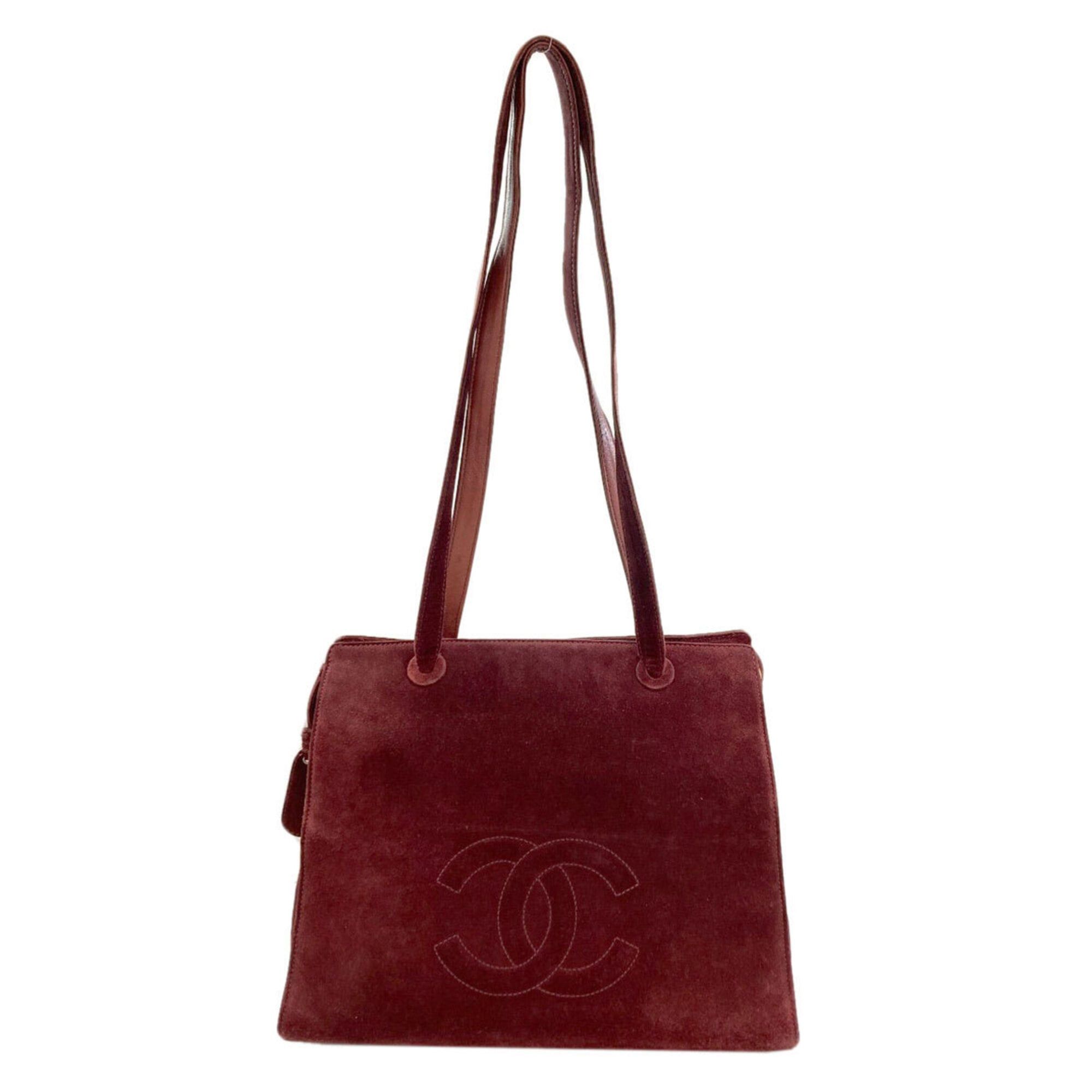 Chanel Chanel Coco Mark Gold Hardware Tote Bag Suede Women's CHANEL Size ONE SIZE - 1 Thumbnail