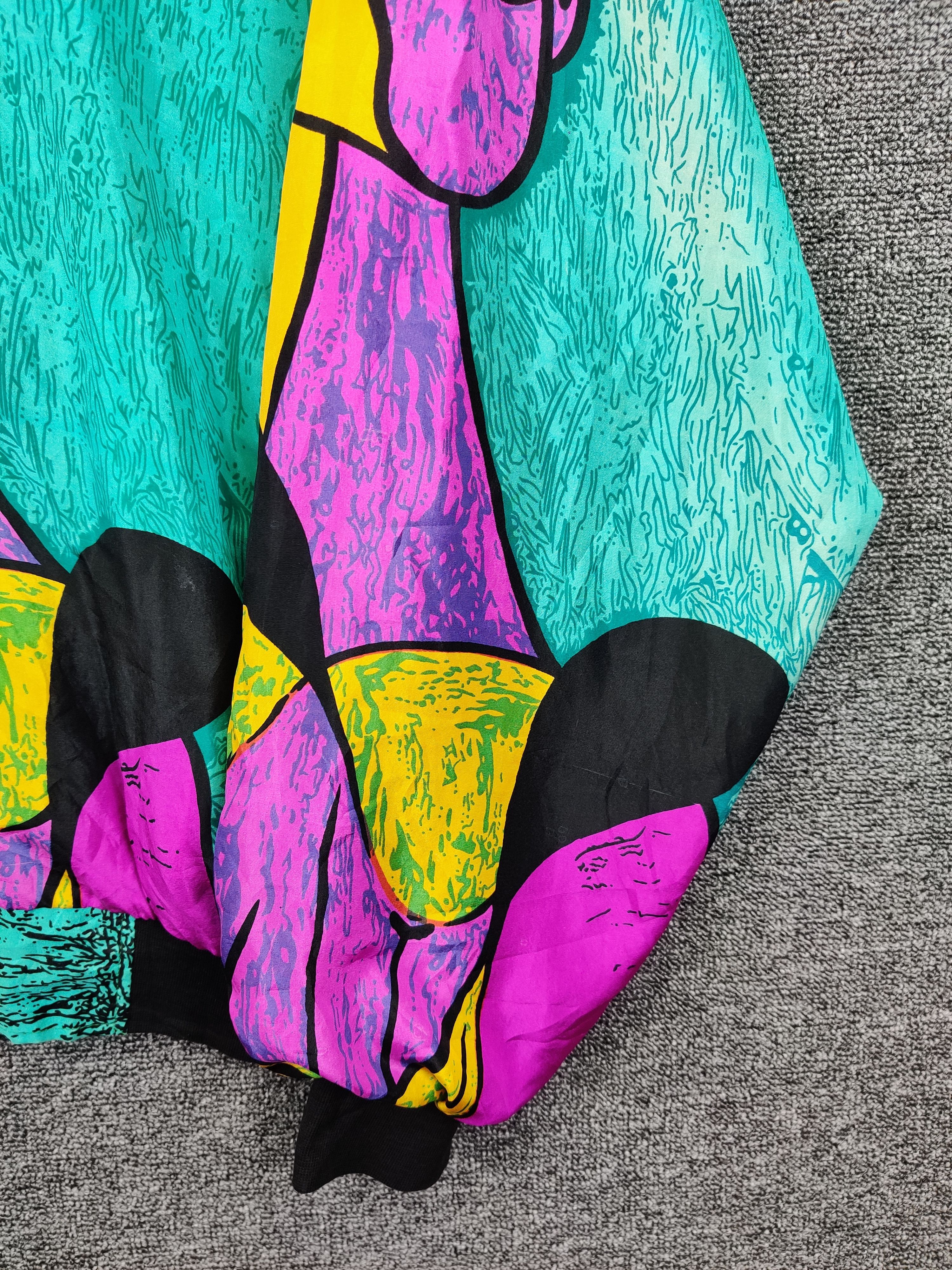Vintage Vintage Picasso Silk Art Bomber Jacket Size US XL / EU 56 / 4 - 3 Thumbnail