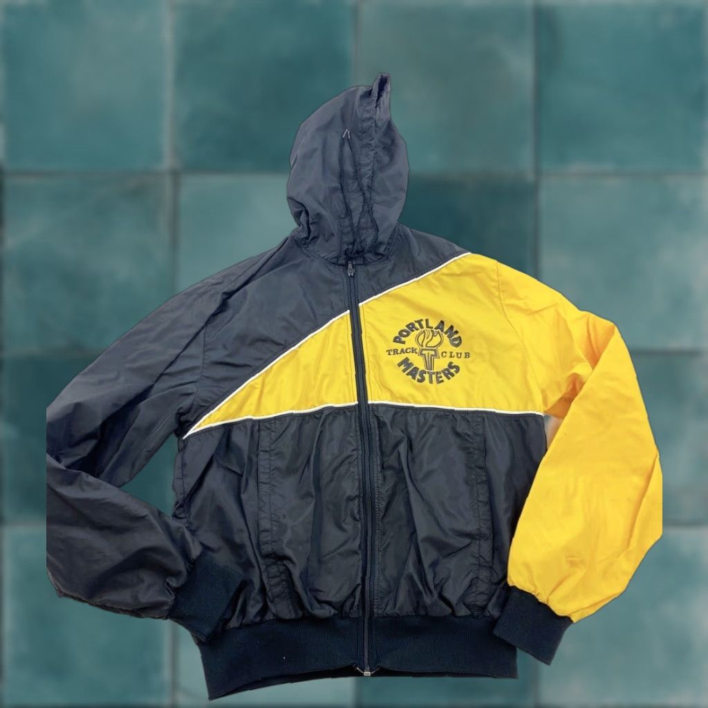 Vintage VINTAGE Niska Windbreaker Track Jacket Portland Masters Track Club Adult Large Black USA Unisex Adults Size US L / EU 52-54 / 3 - 1 Thumbnail